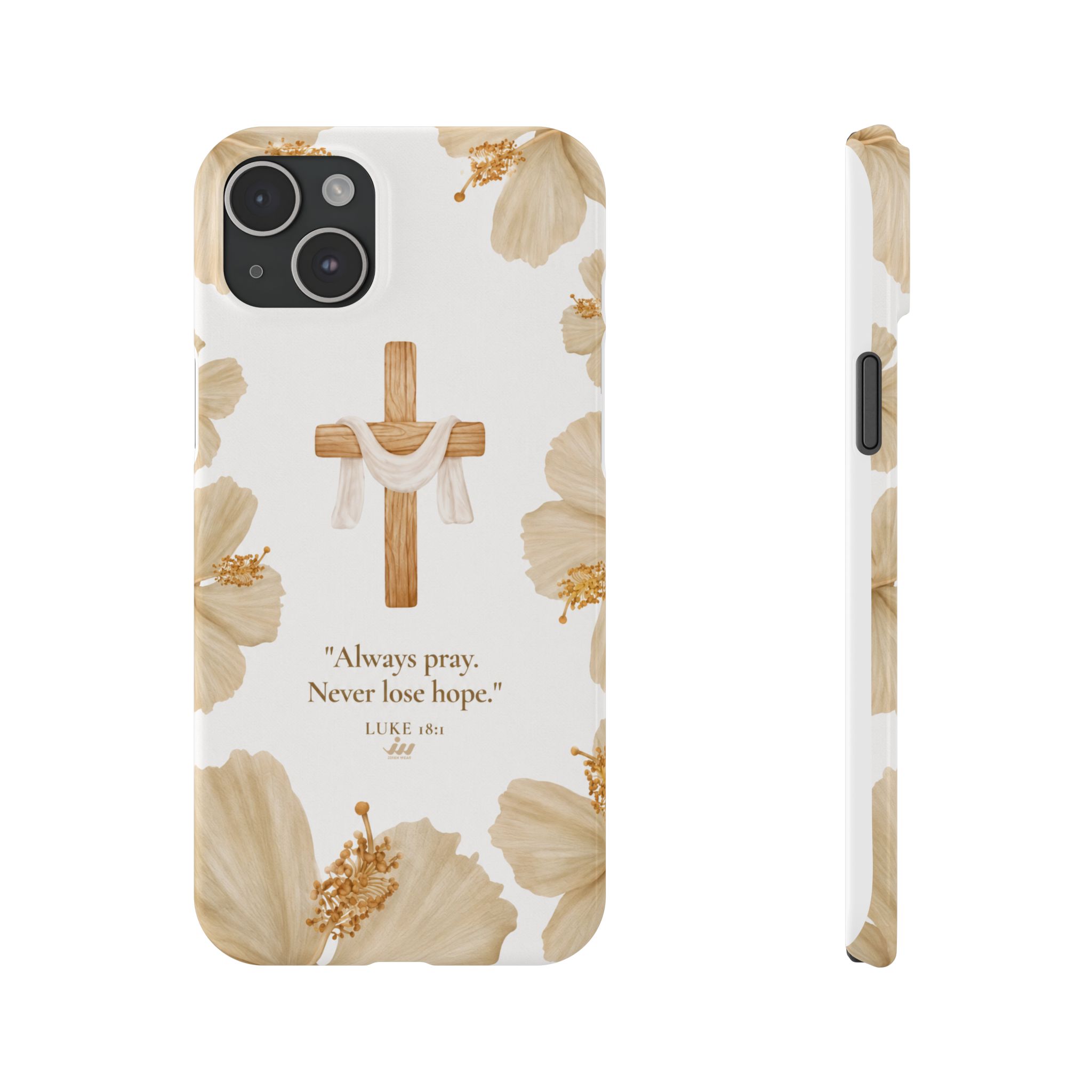 christian cross floral slim phone case christian cross floral slim phone case