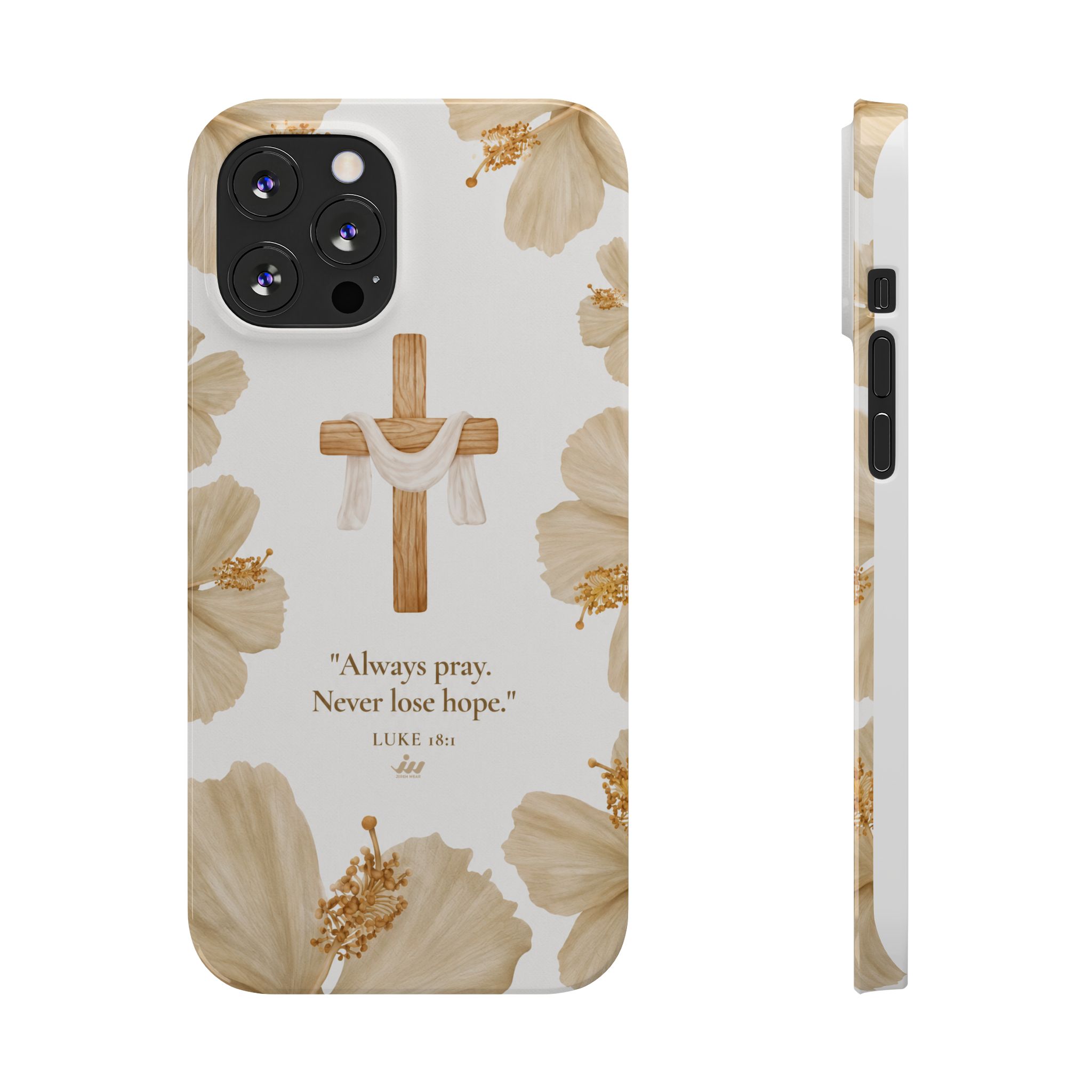 christian cross floral slim phone case christian cross floral slim phone case