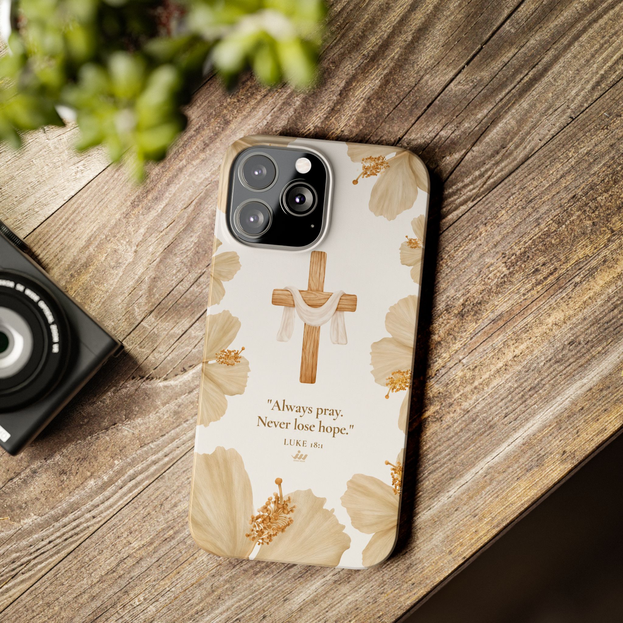 christian cross floral slim phone case christian cross floral slim phone case