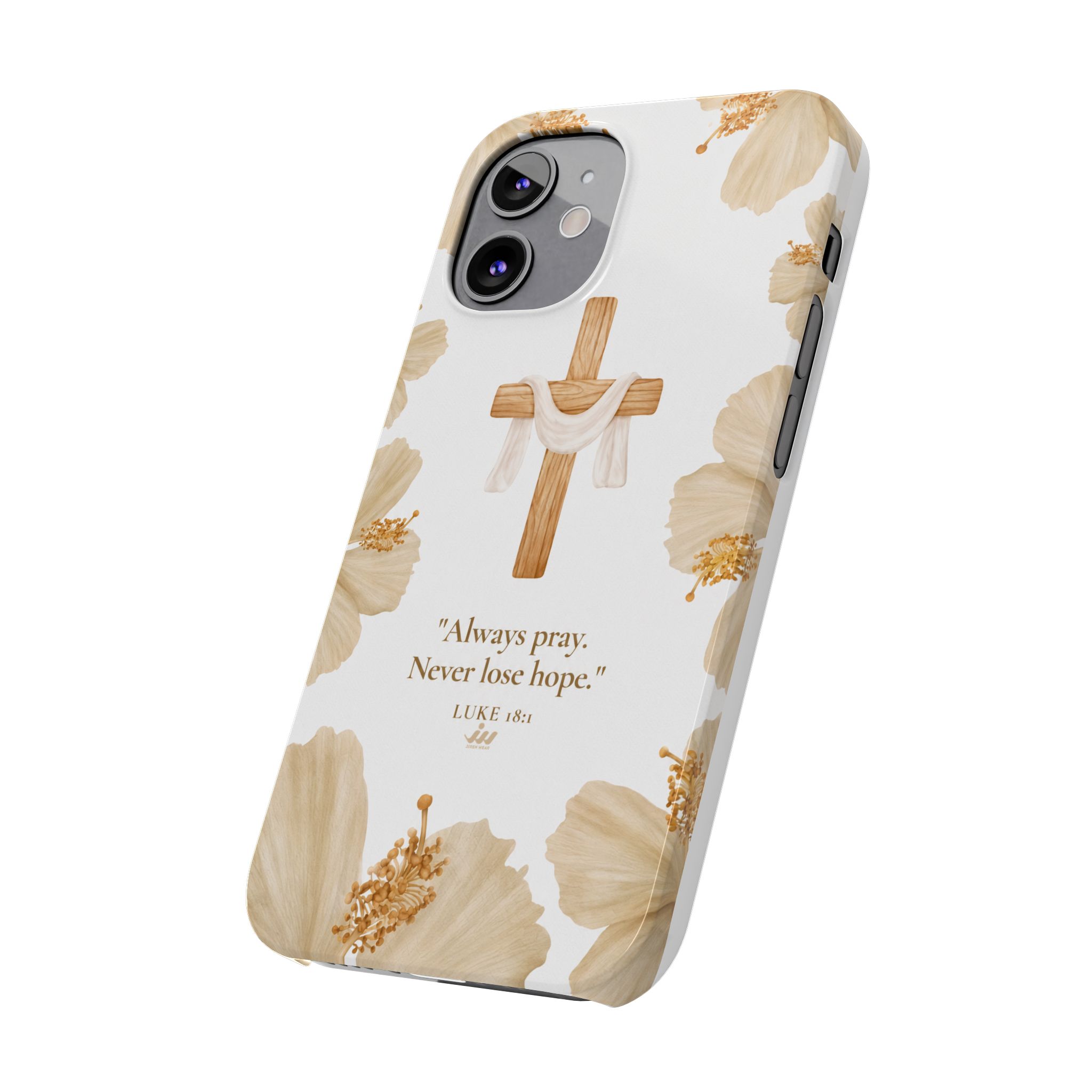 christian cross floral slim phone case christian cross floral slim phone case