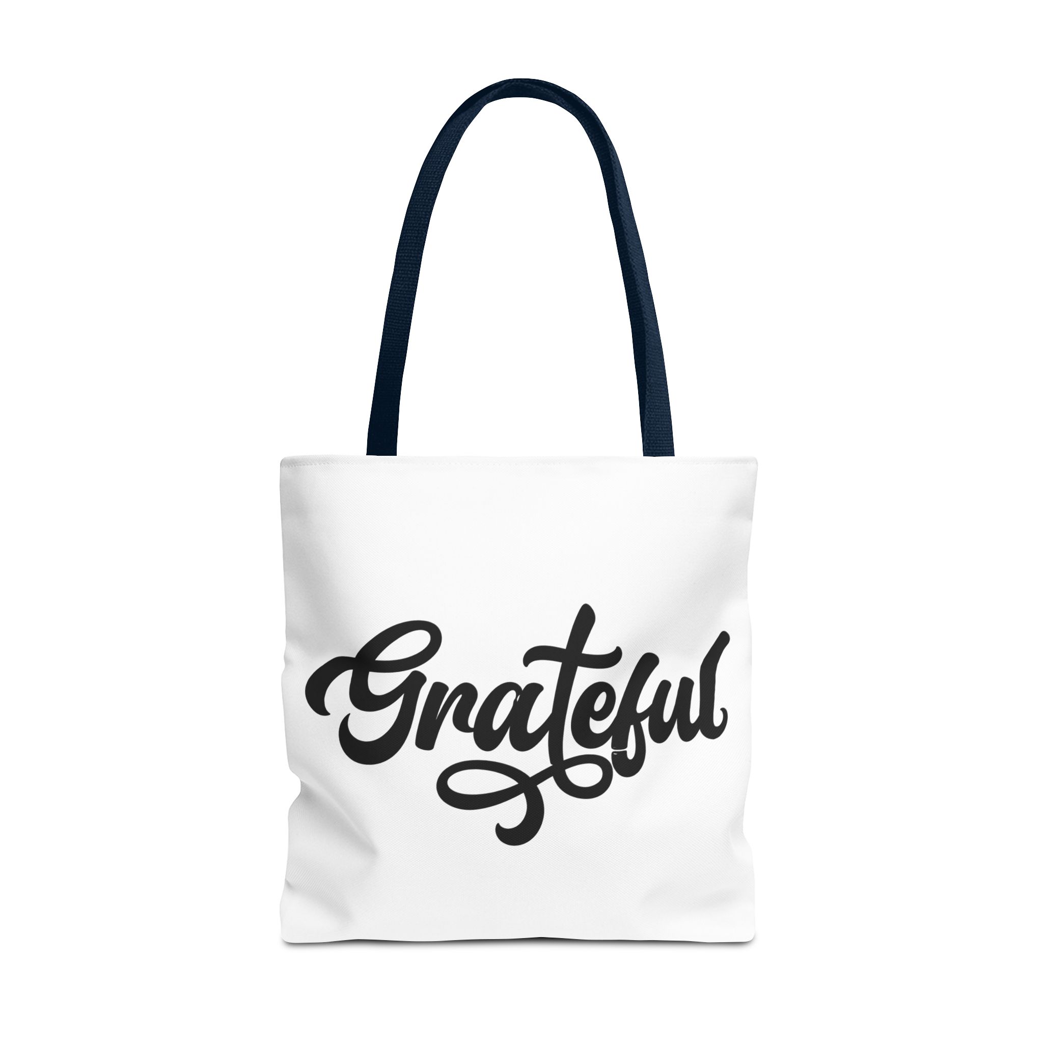 grateful script tote bag – inspirational everyday canvas tote grateful script tote bag – inspirational everyday canvas tote