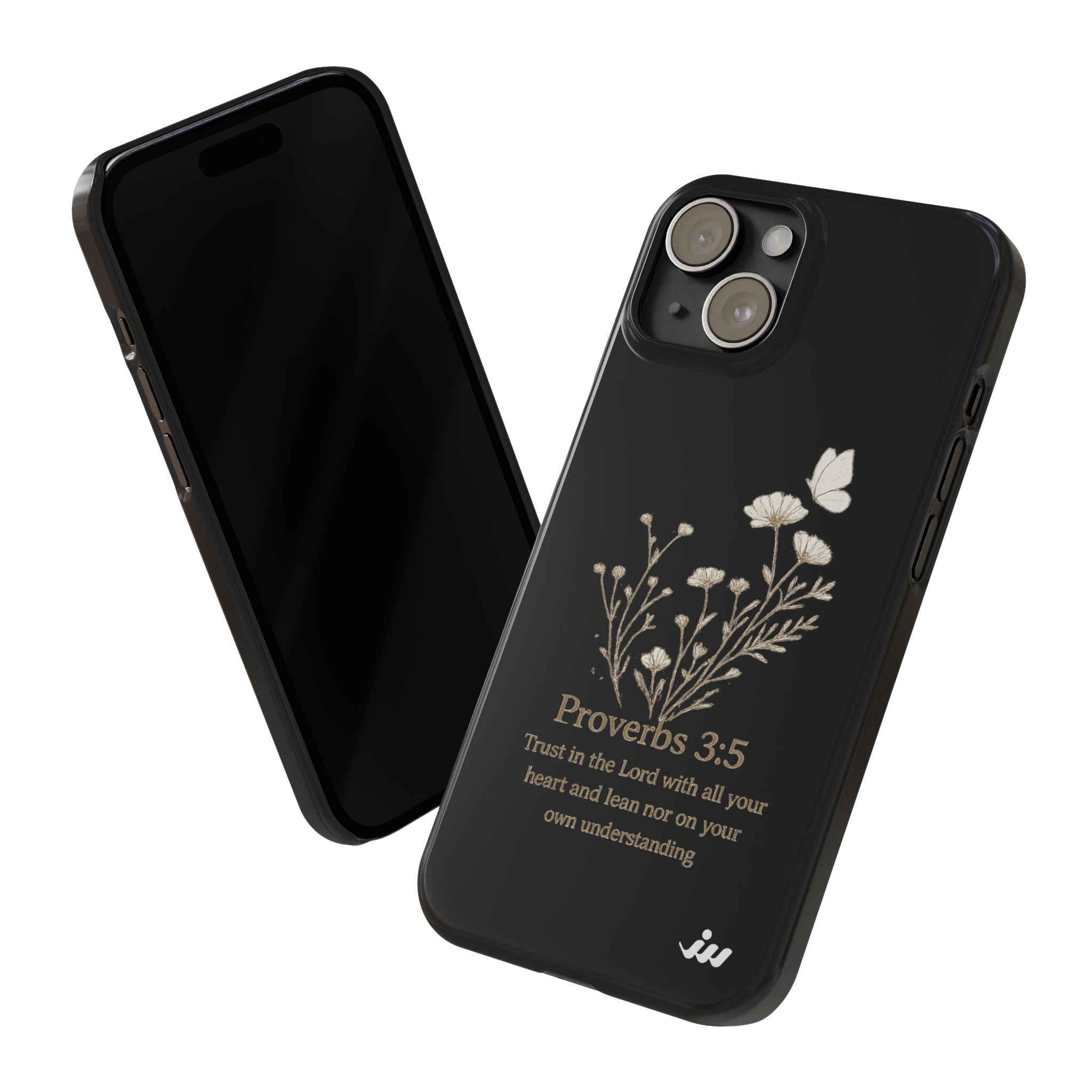proverbs 3:5 floral phone case proverbs 3:5 floral phone case