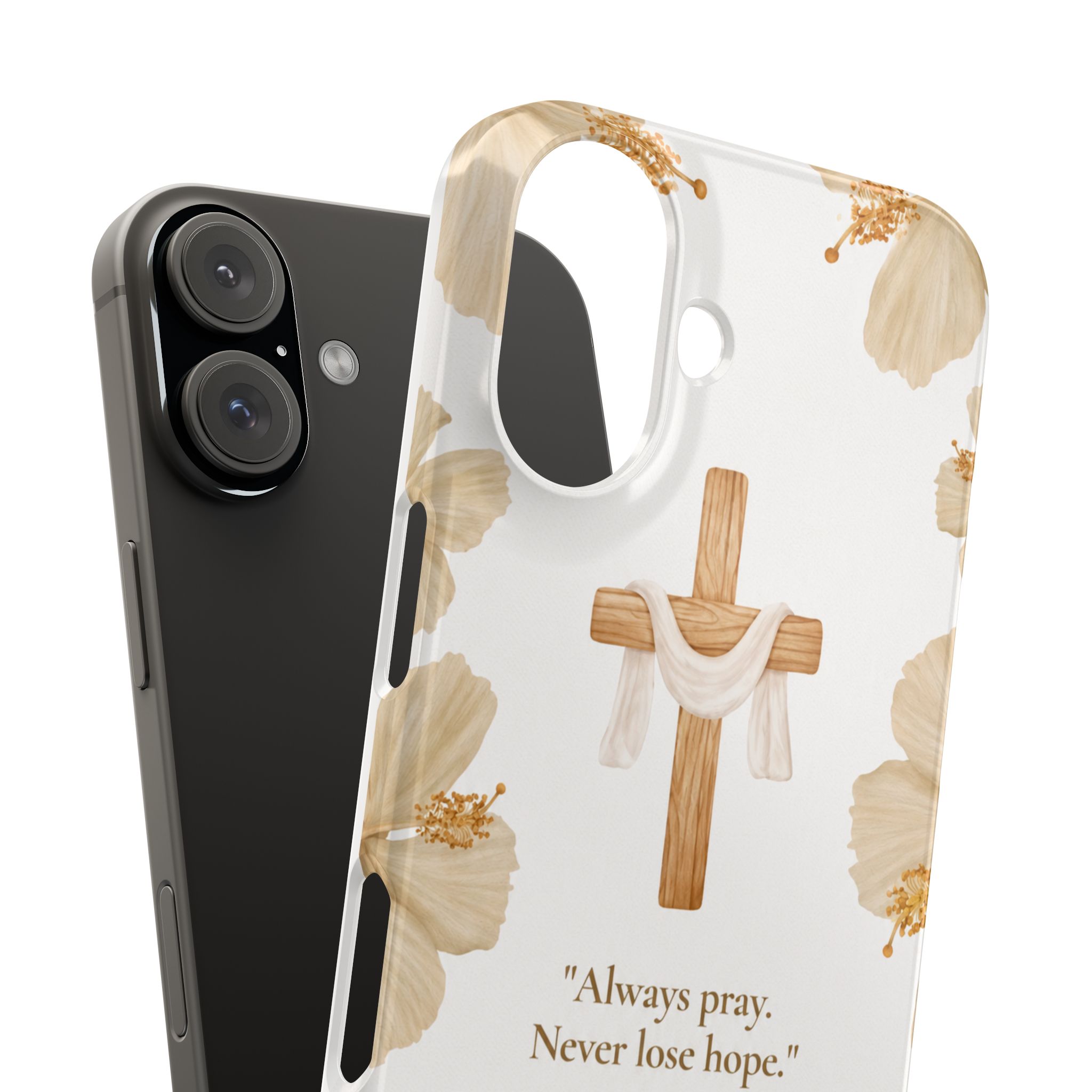 christian cross floral slim phone case christian cross floral slim phone case