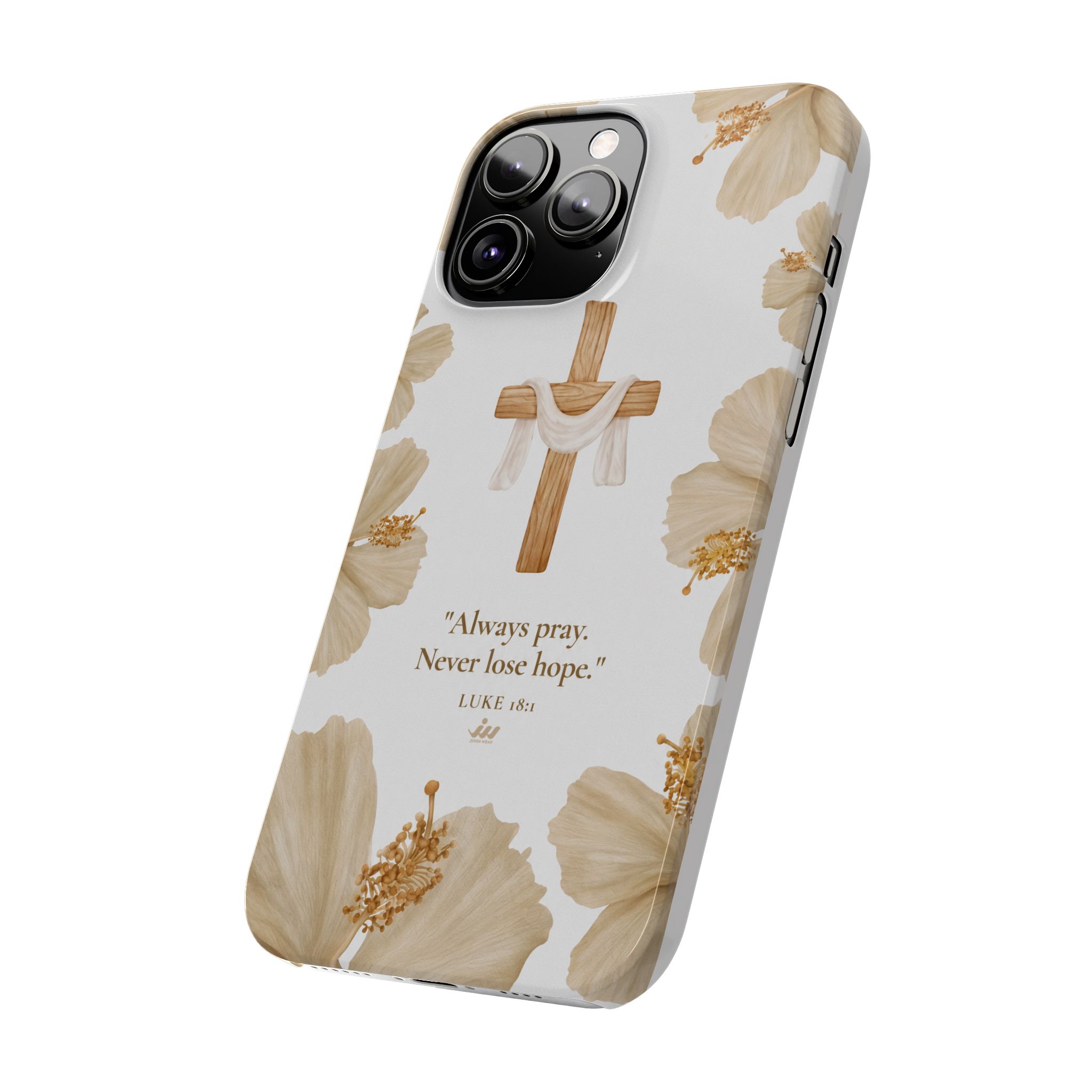 christian cross floral slim phone case christian cross floral slim phone case