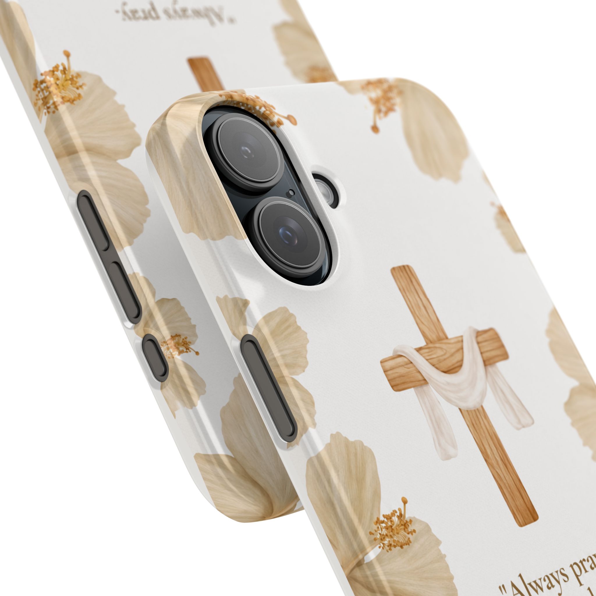 christian cross floral slim phone case christian cross floral slim phone case