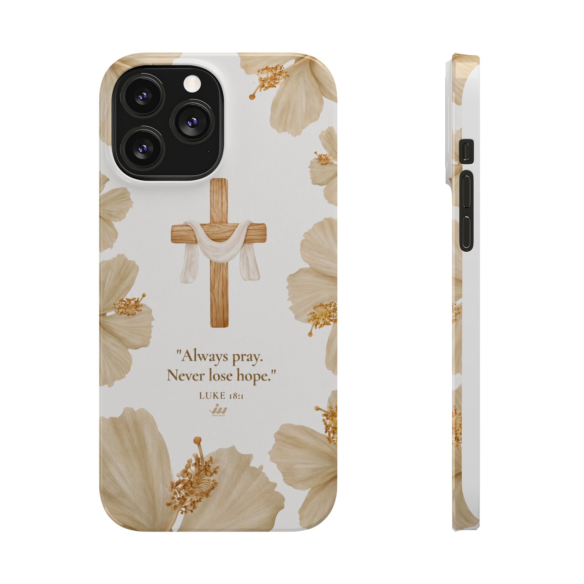 christian cross floral slim phone case christian cross floral slim phone case