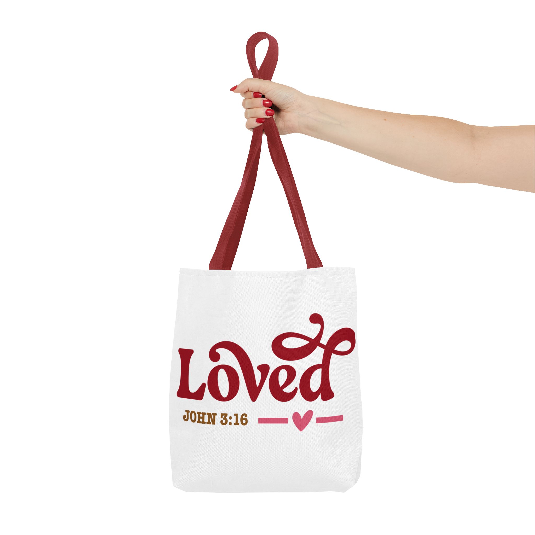 loved tote bag — john 3:16 faith canvas tote loved tote bag — john 3:16 faith canvas tote