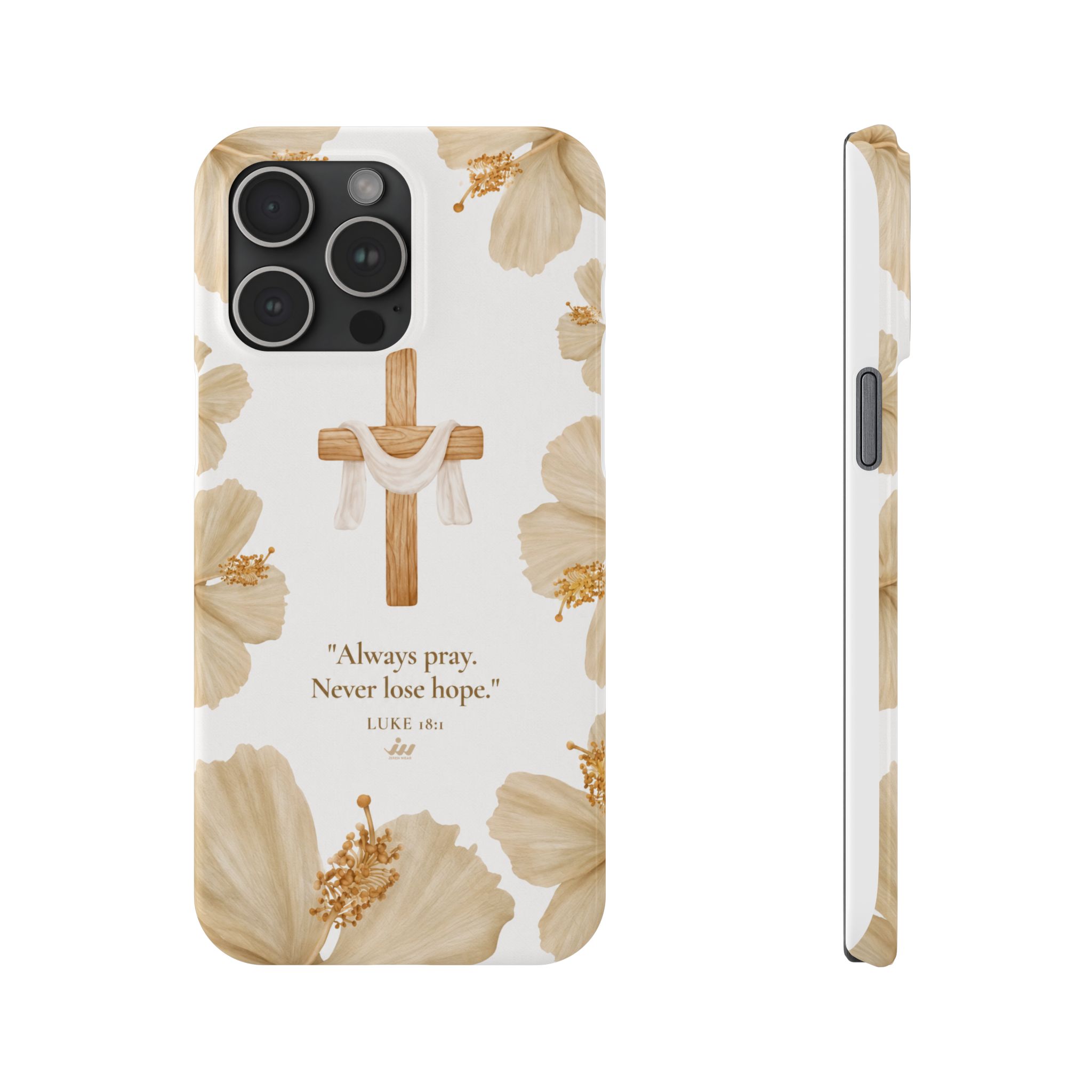 christian cross floral slim phone case christian cross floral slim phone case