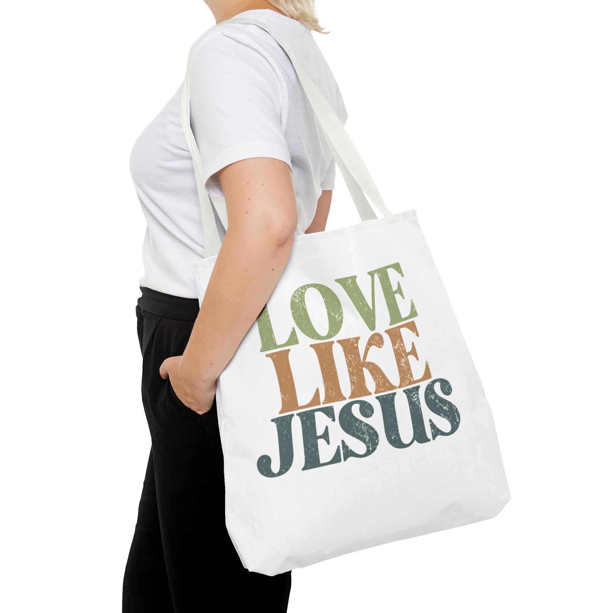 love like jesus tote bag – christian inspirational canvas tote love like jesus tote bag – christian inspirational canvas tote