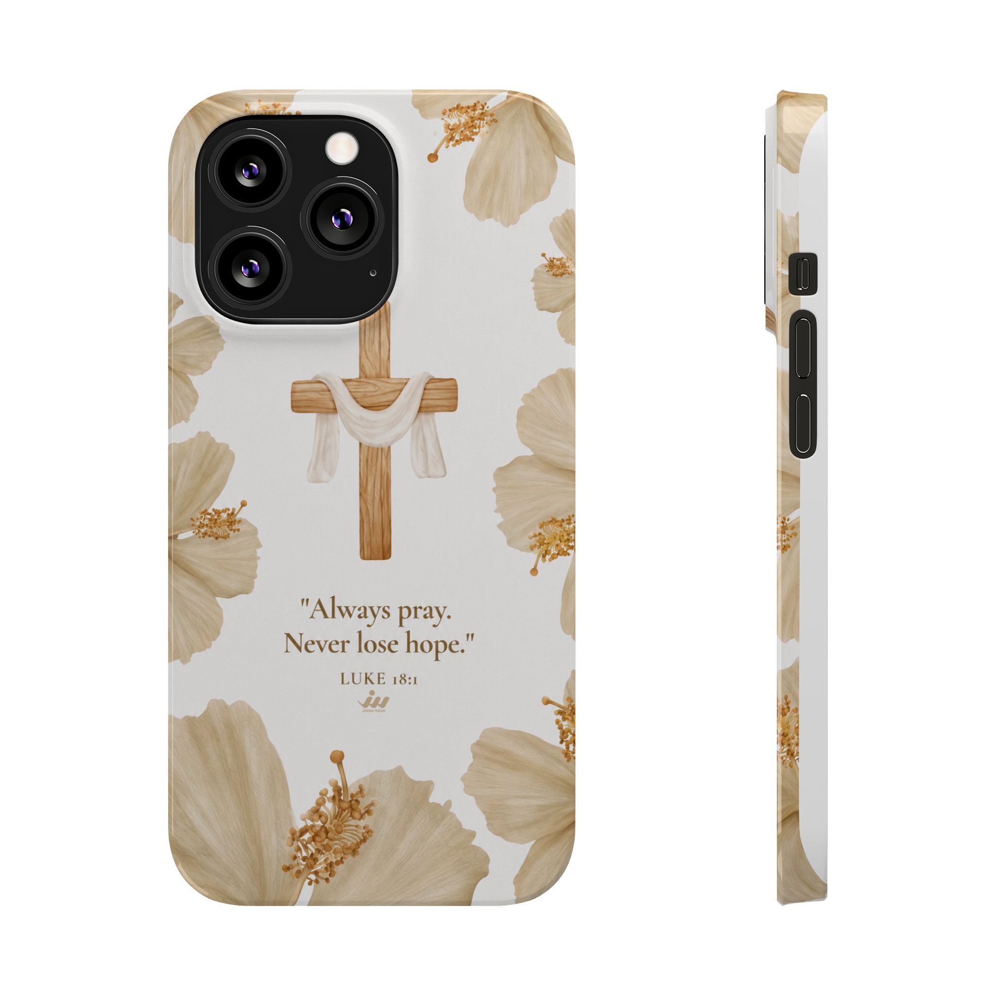 christian cross floral slim phone case christian cross floral slim phone case
