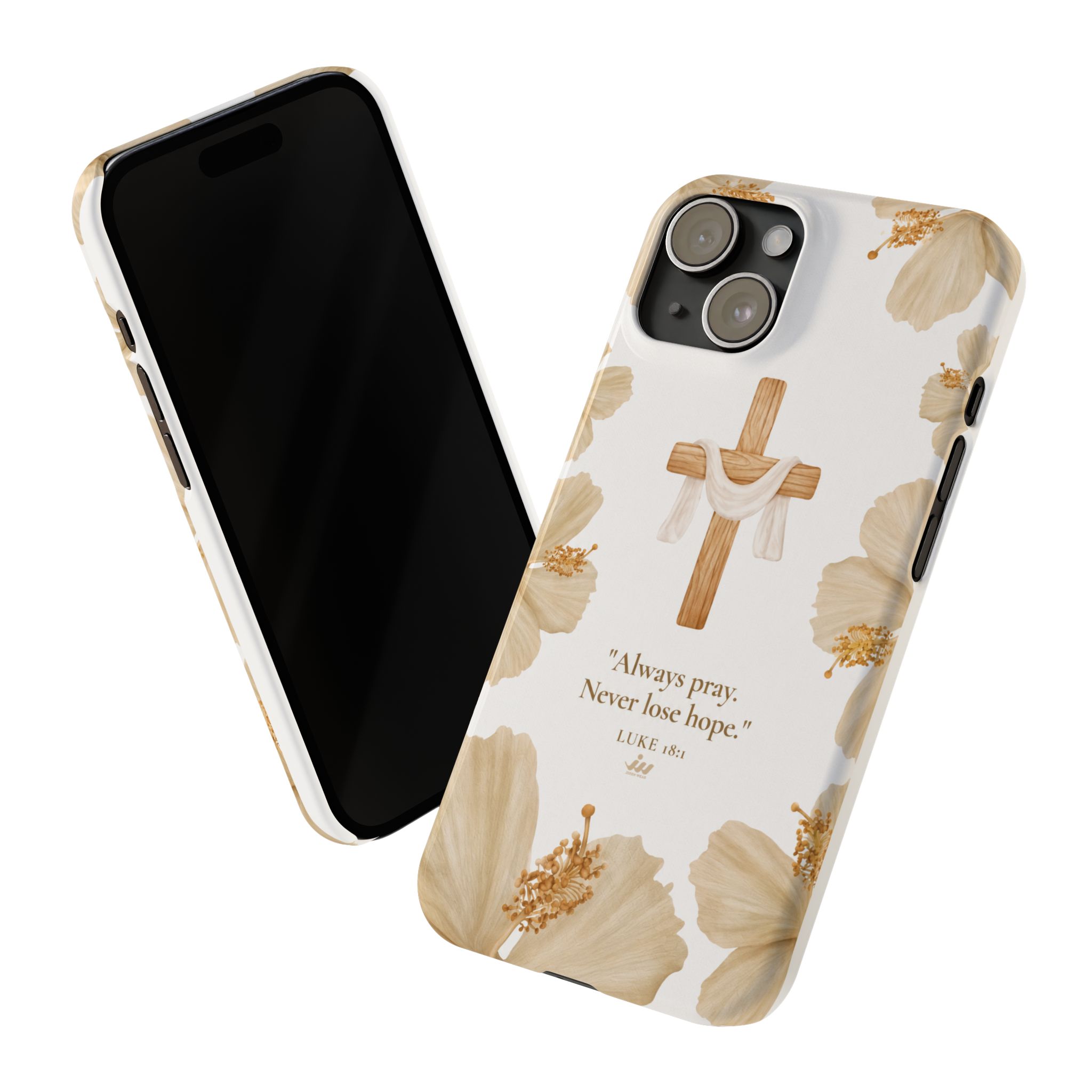 christian cross floral slim phone case christian cross floral slim phone case