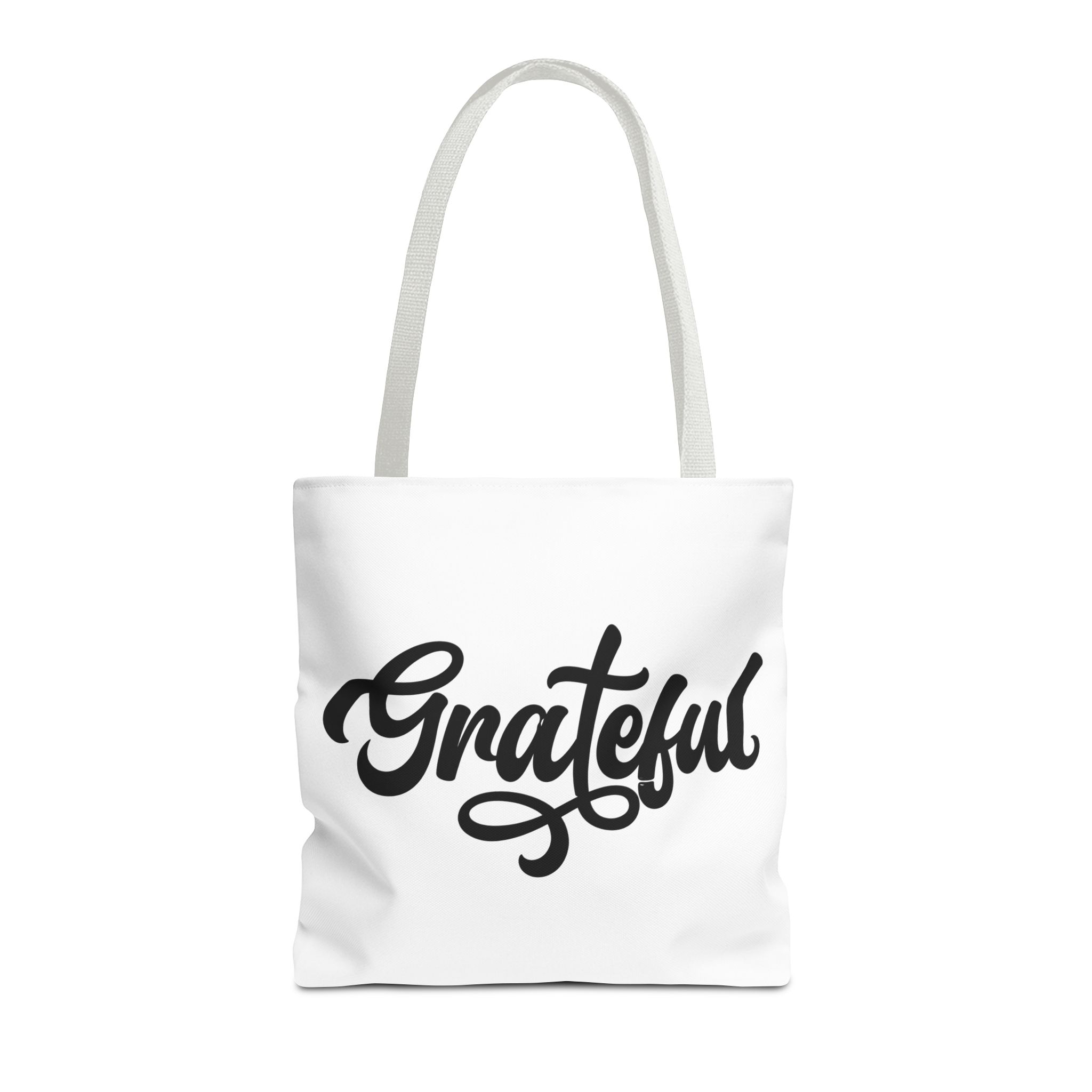 grateful script tote bag – inspirational everyday canvas tote grateful script tote bag – inspirational everyday canvas tote