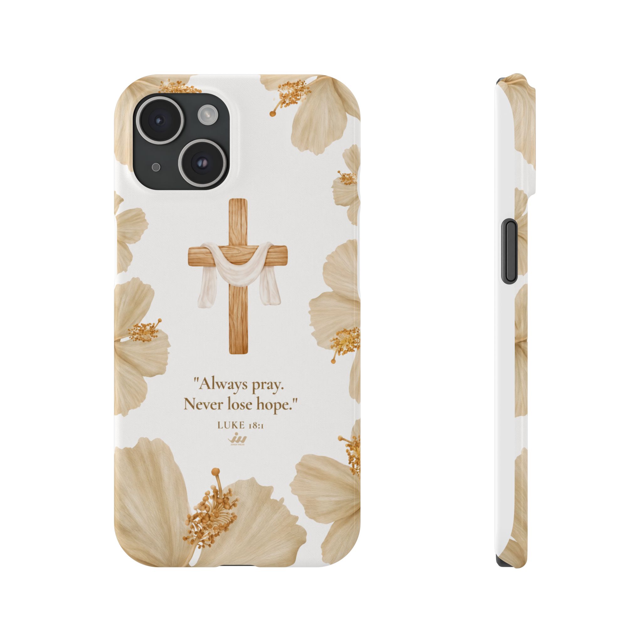 christian cross floral slim phone case christian cross floral slim phone case