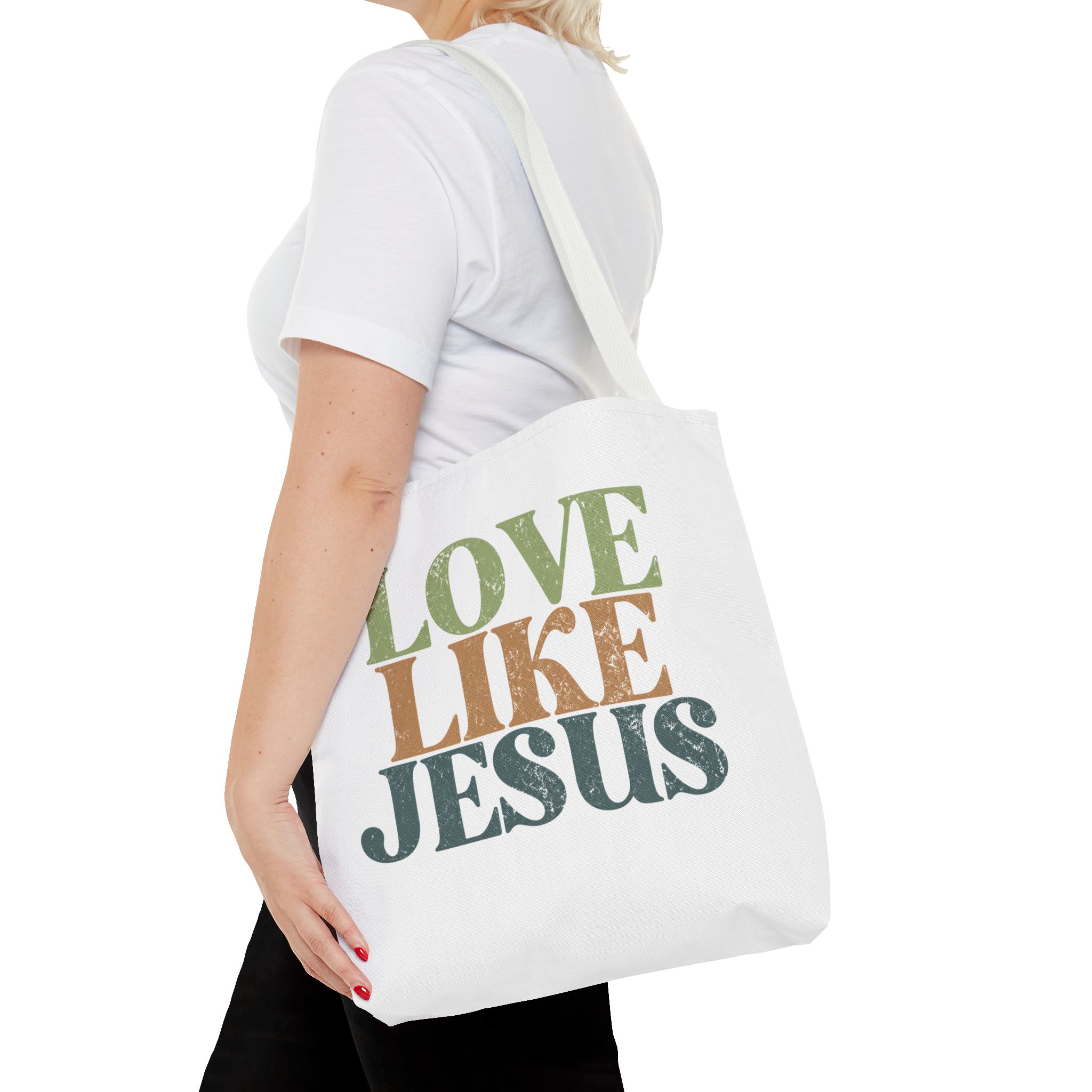 love like jesus tote bag – christian inspirational canvas tote love like jesus tote bag – christian inspirational canvas tote