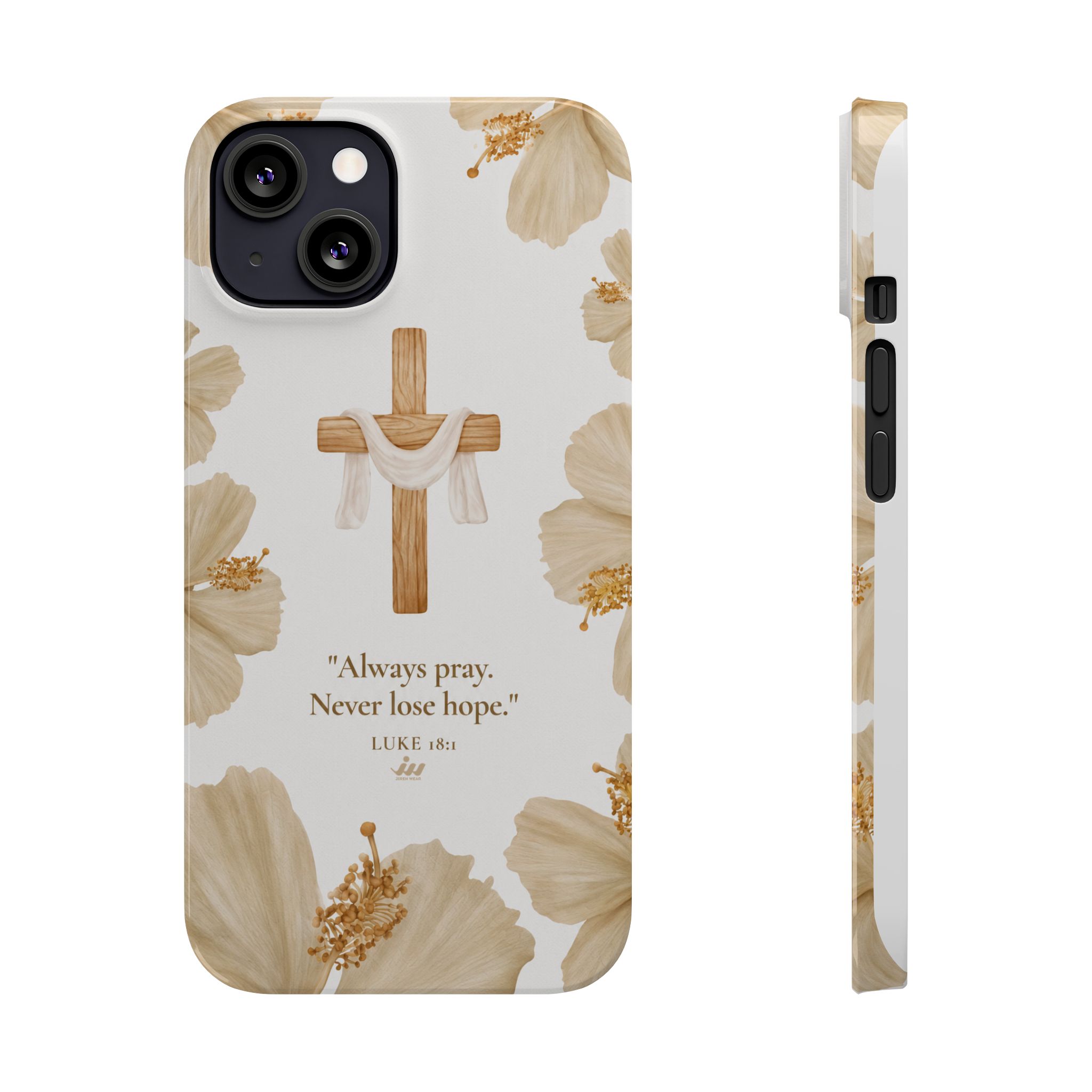 christian cross floral slim phone case christian cross floral slim phone case