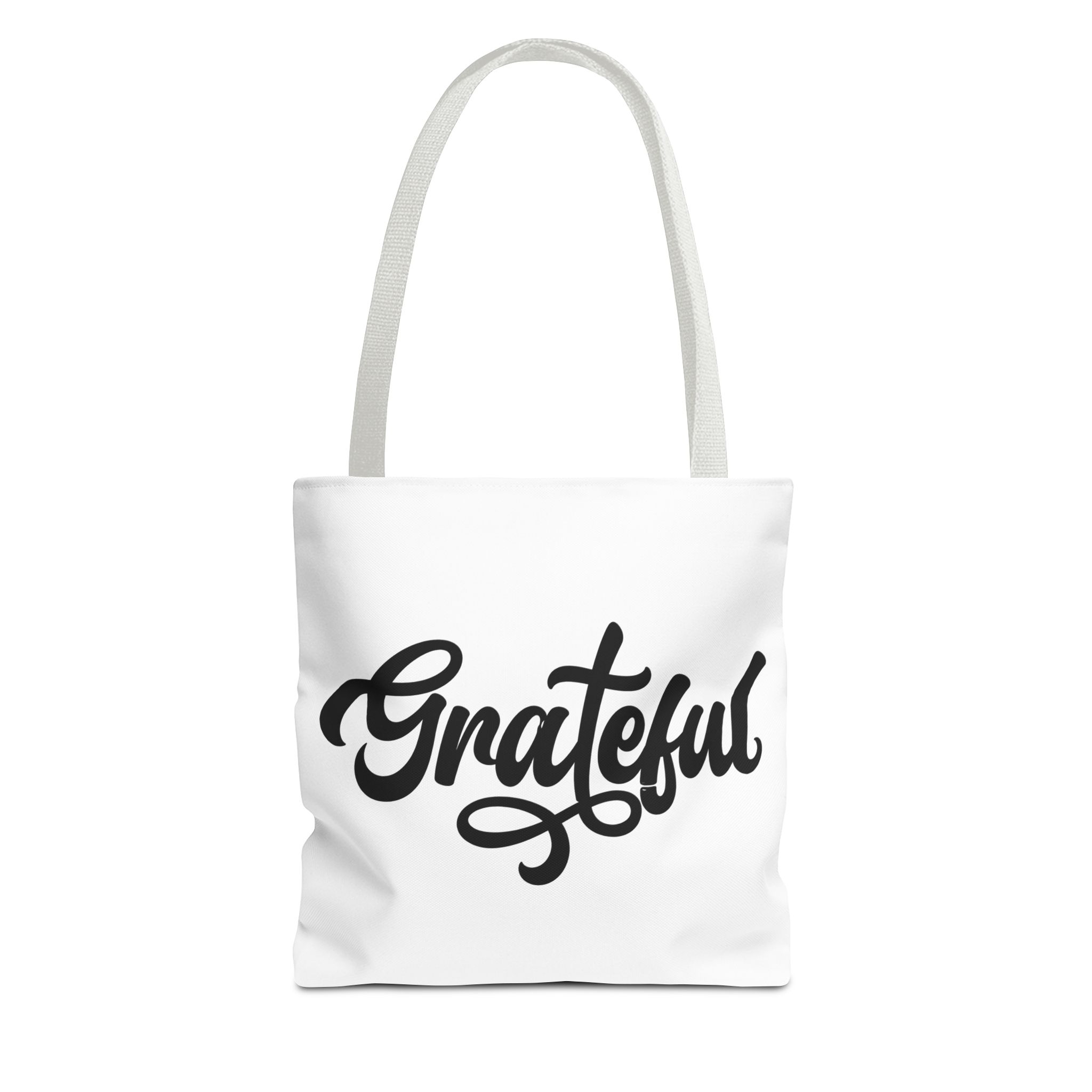 grateful script tote bag – inspirational everyday canvas tote grateful script tote bag – inspirational everyday canvas tote