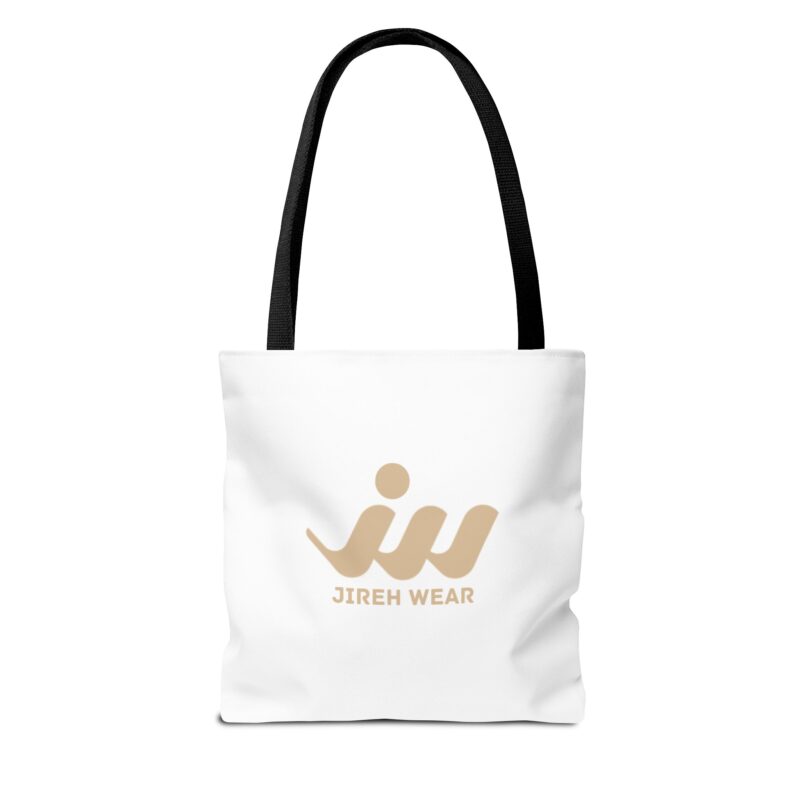 christian floral tote bag – "god is love" heart bouquet (1 john 4:16)