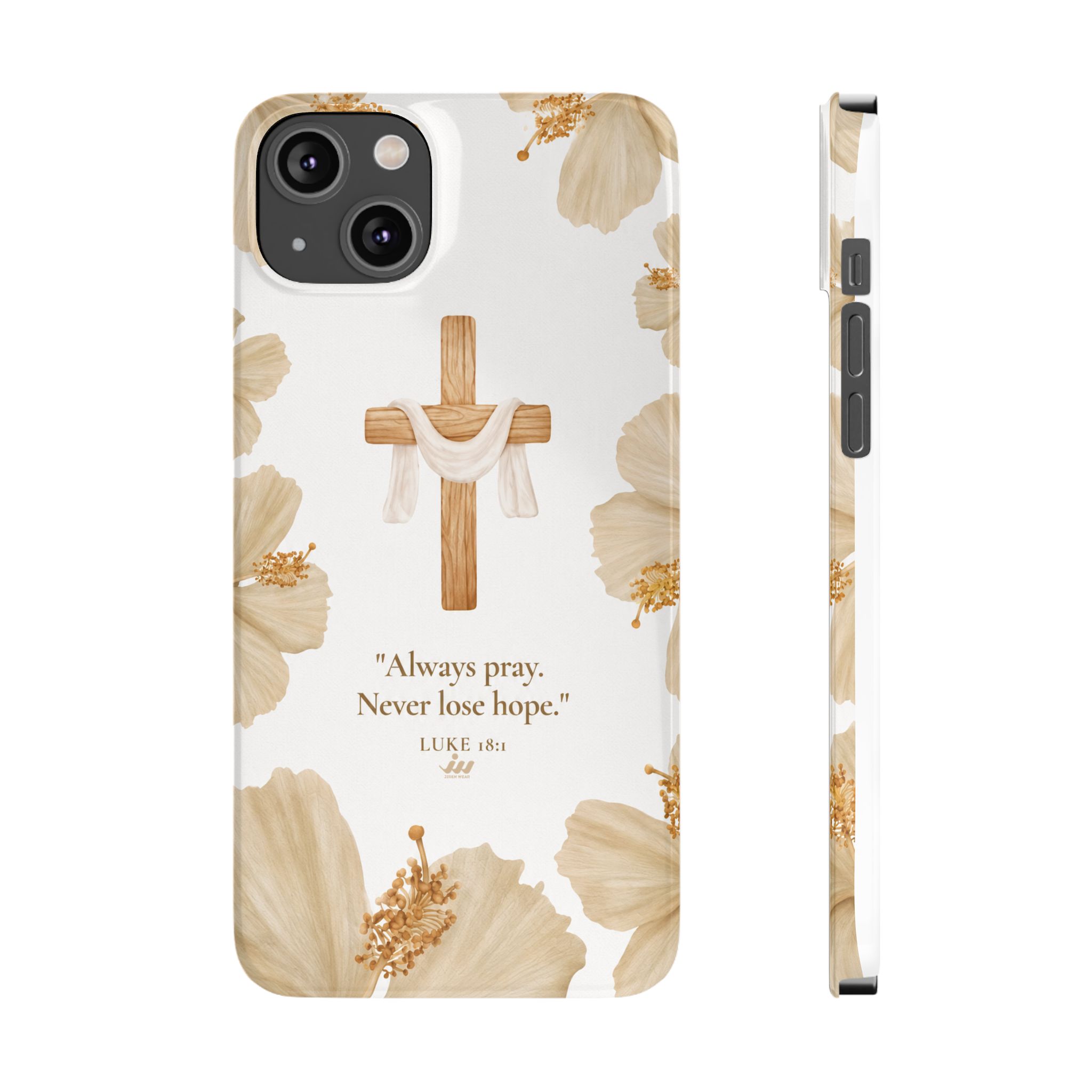christian cross floral slim phone case christian cross floral slim phone case