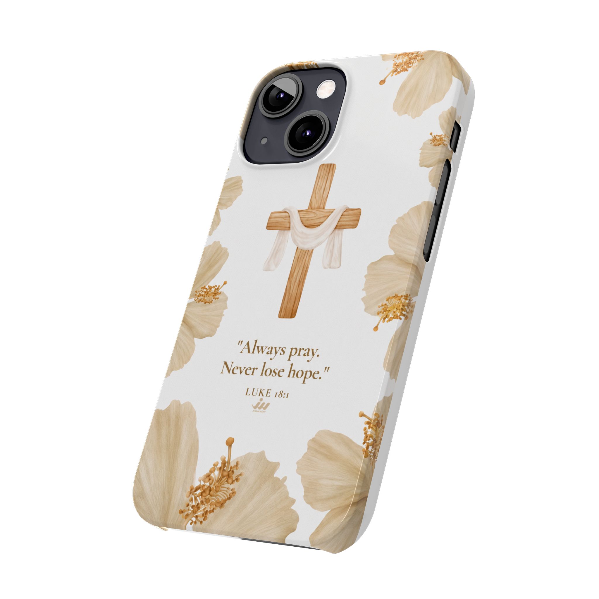 christian cross floral slim phone case christian cross floral slim phone case