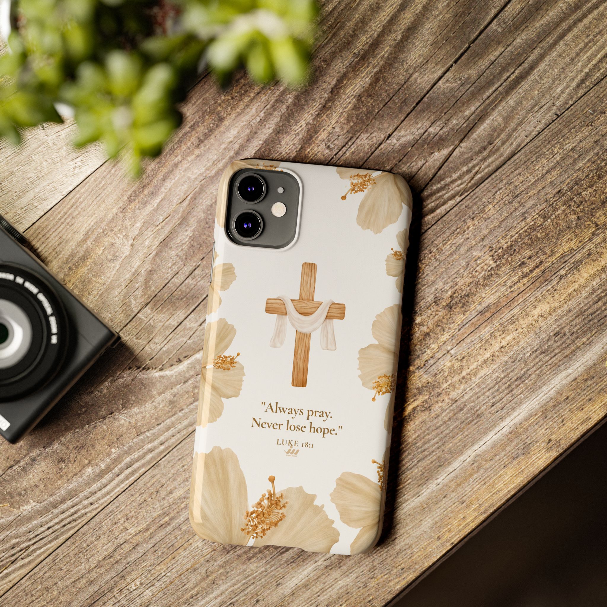 christian cross floral slim phone case christian cross floral slim phone case