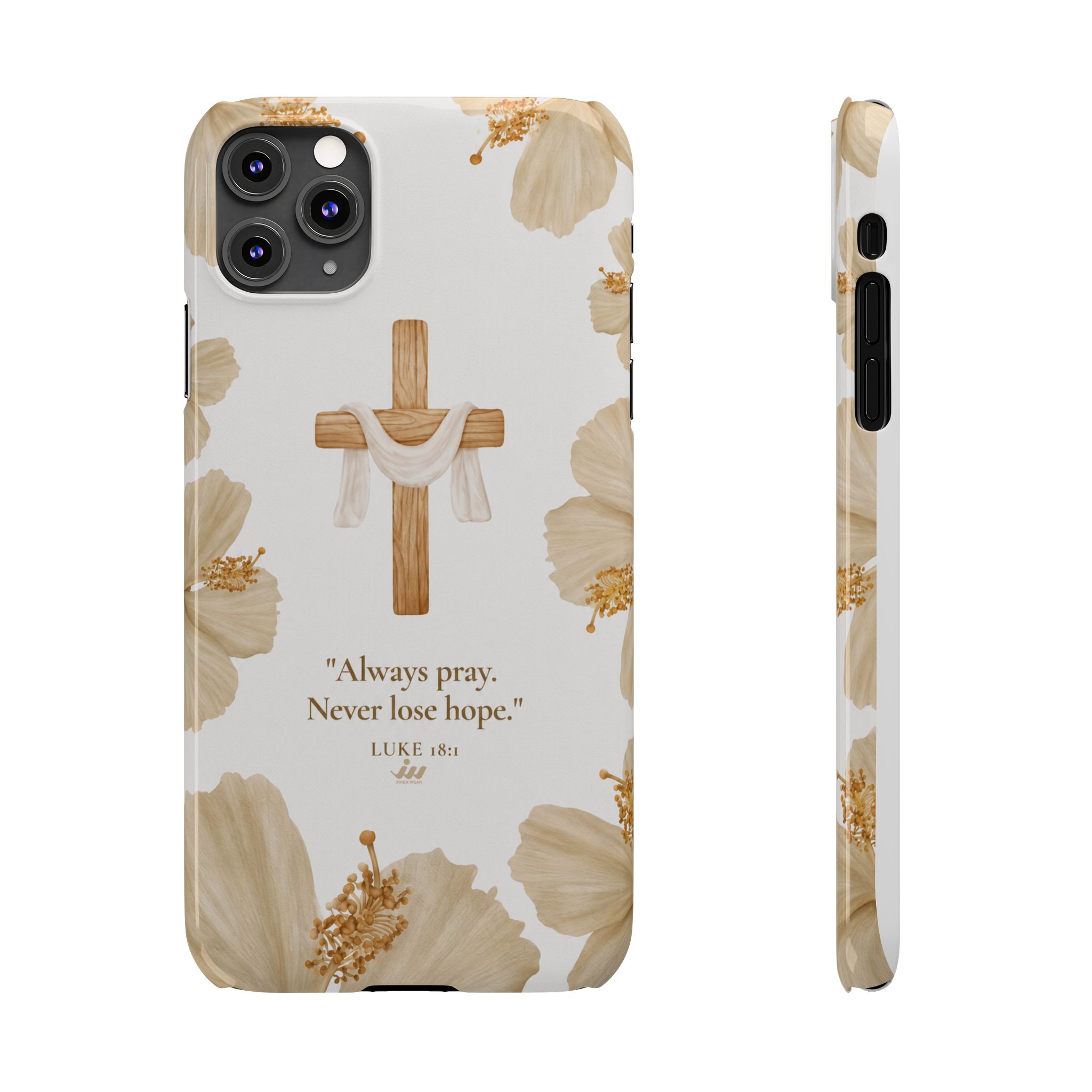 christian cross floral slim phone case christian cross floral slim phone case