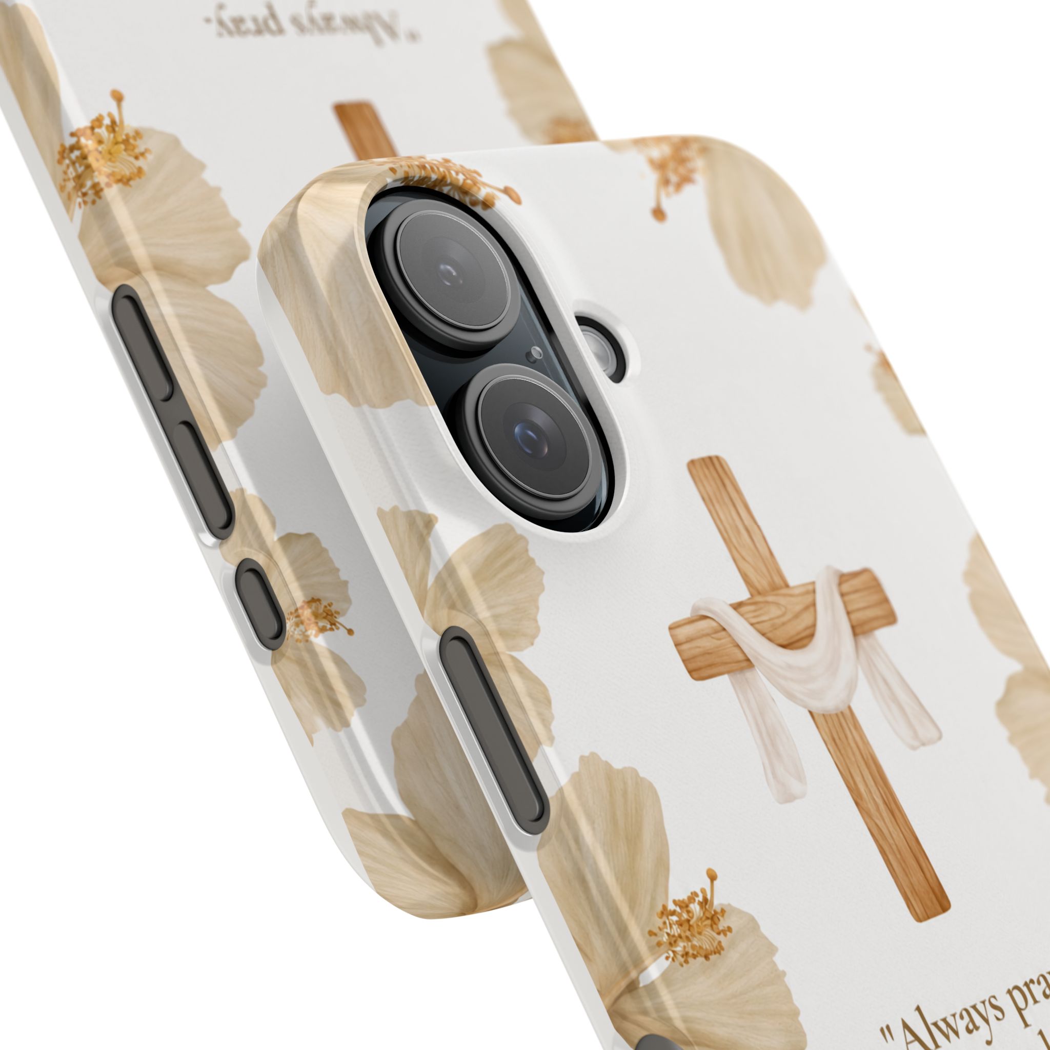 christian cross floral slim phone case christian cross floral slim phone case