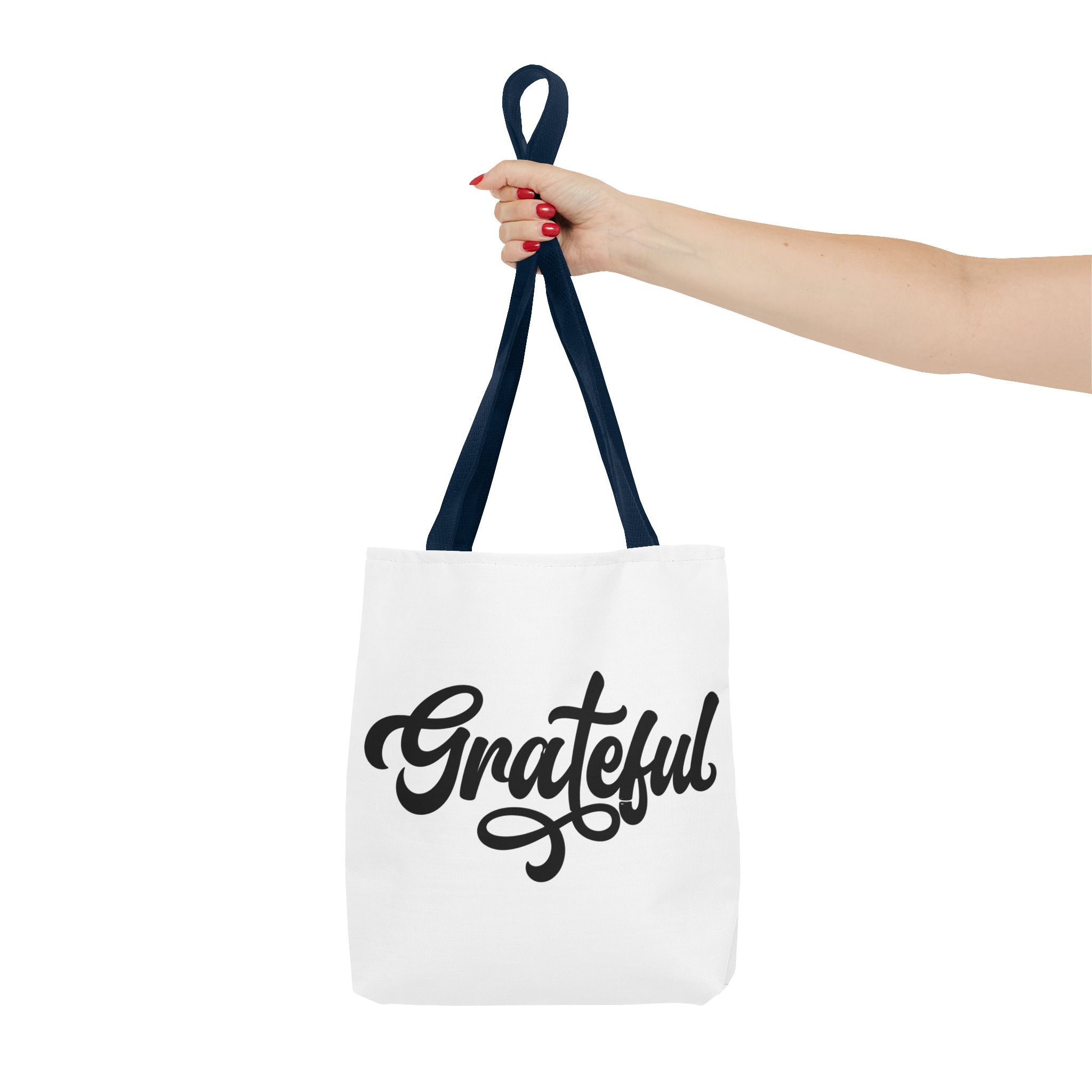 grateful script tote bag – inspirational everyday canvas tote grateful script tote bag – inspirational everyday canvas tote