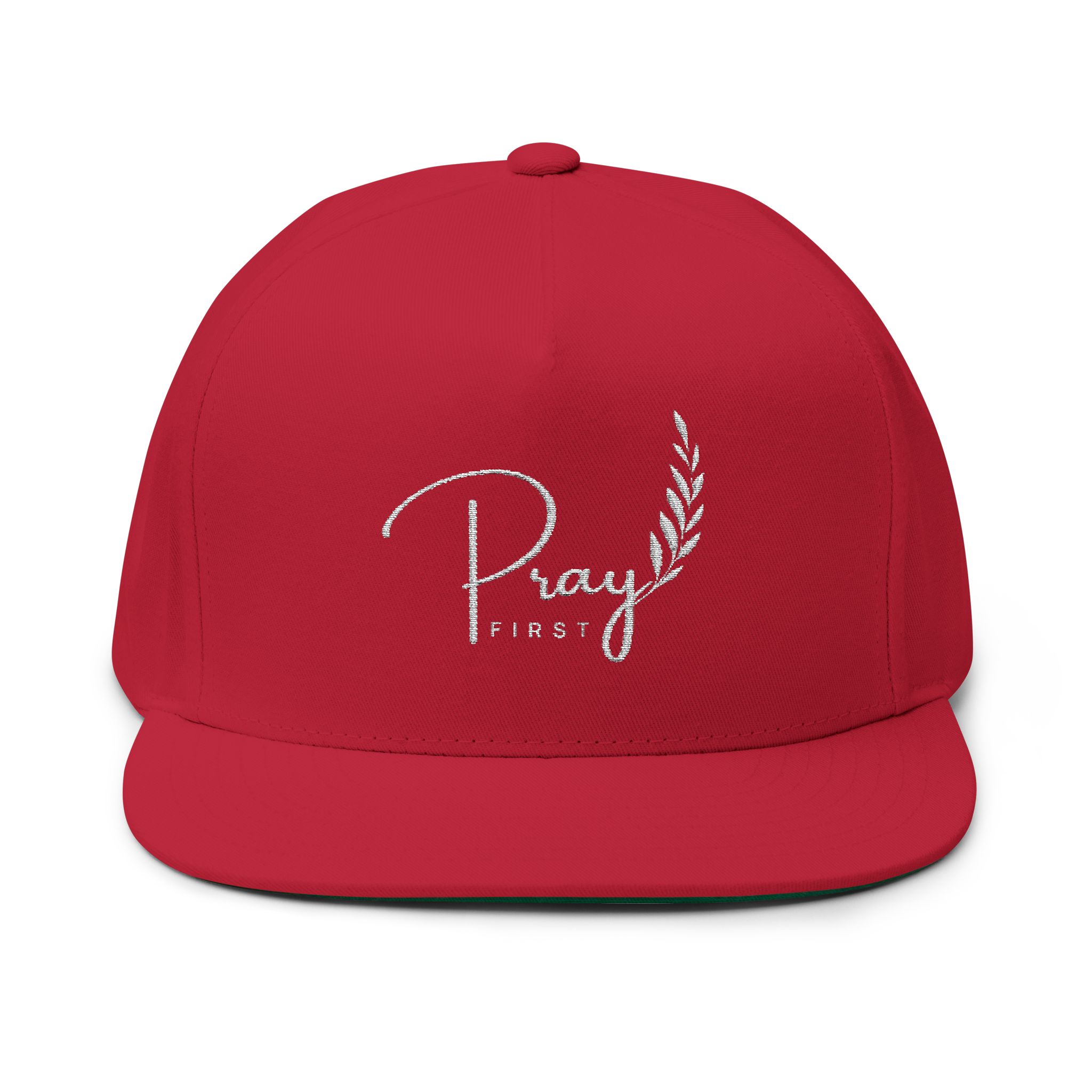 pray first embroidered flat christian cap pray first embroidered flat christian cap