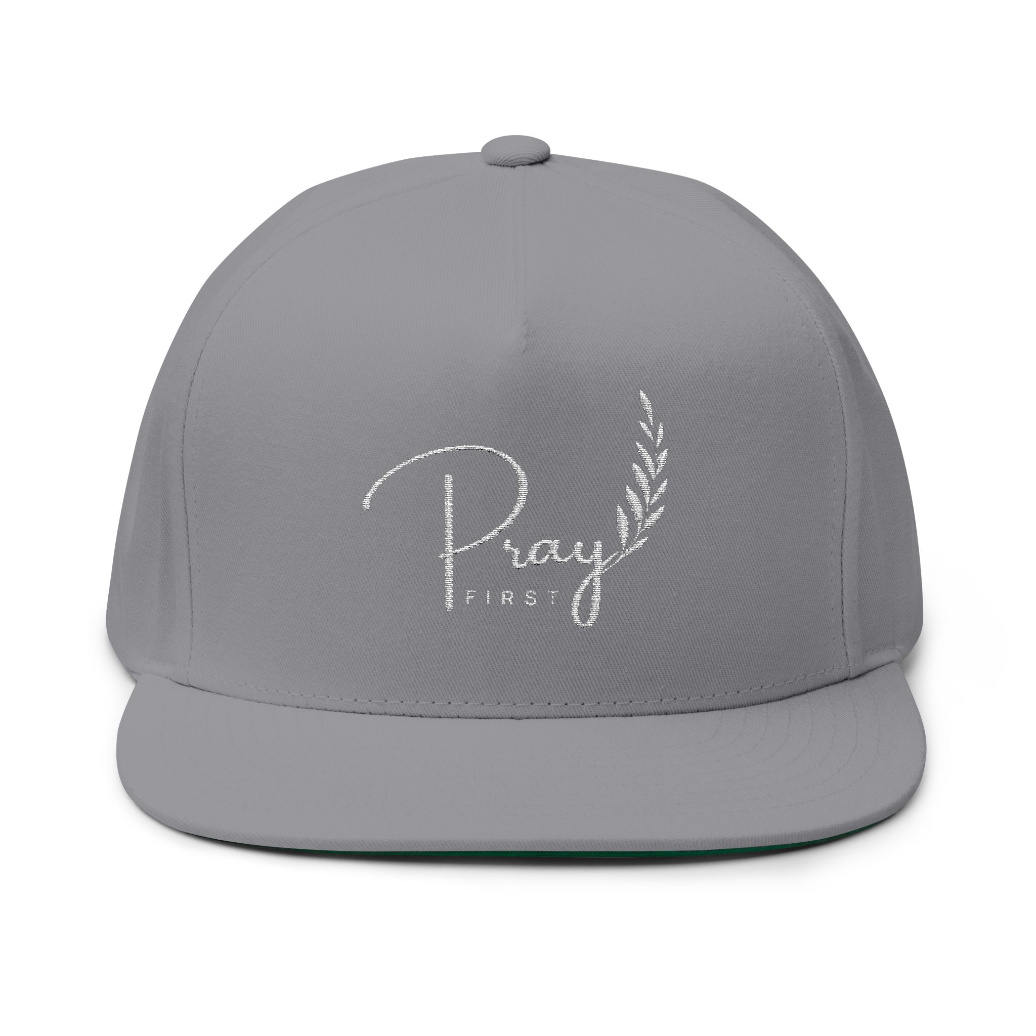 pray first embroidered flat christian cap pray first embroidered flat christian cap