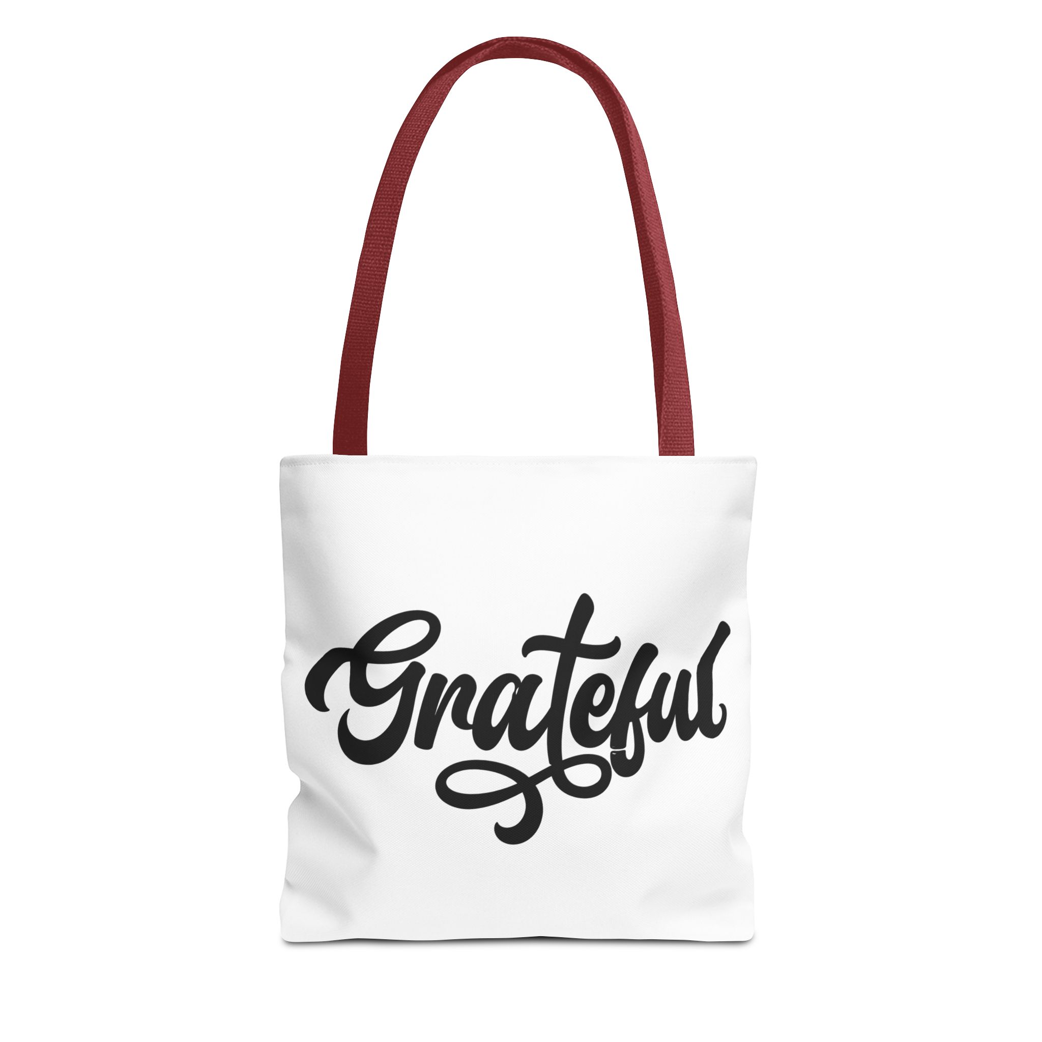 grateful script tote bag – inspirational everyday canvas tote grateful script tote bag – inspirational everyday canvas tote