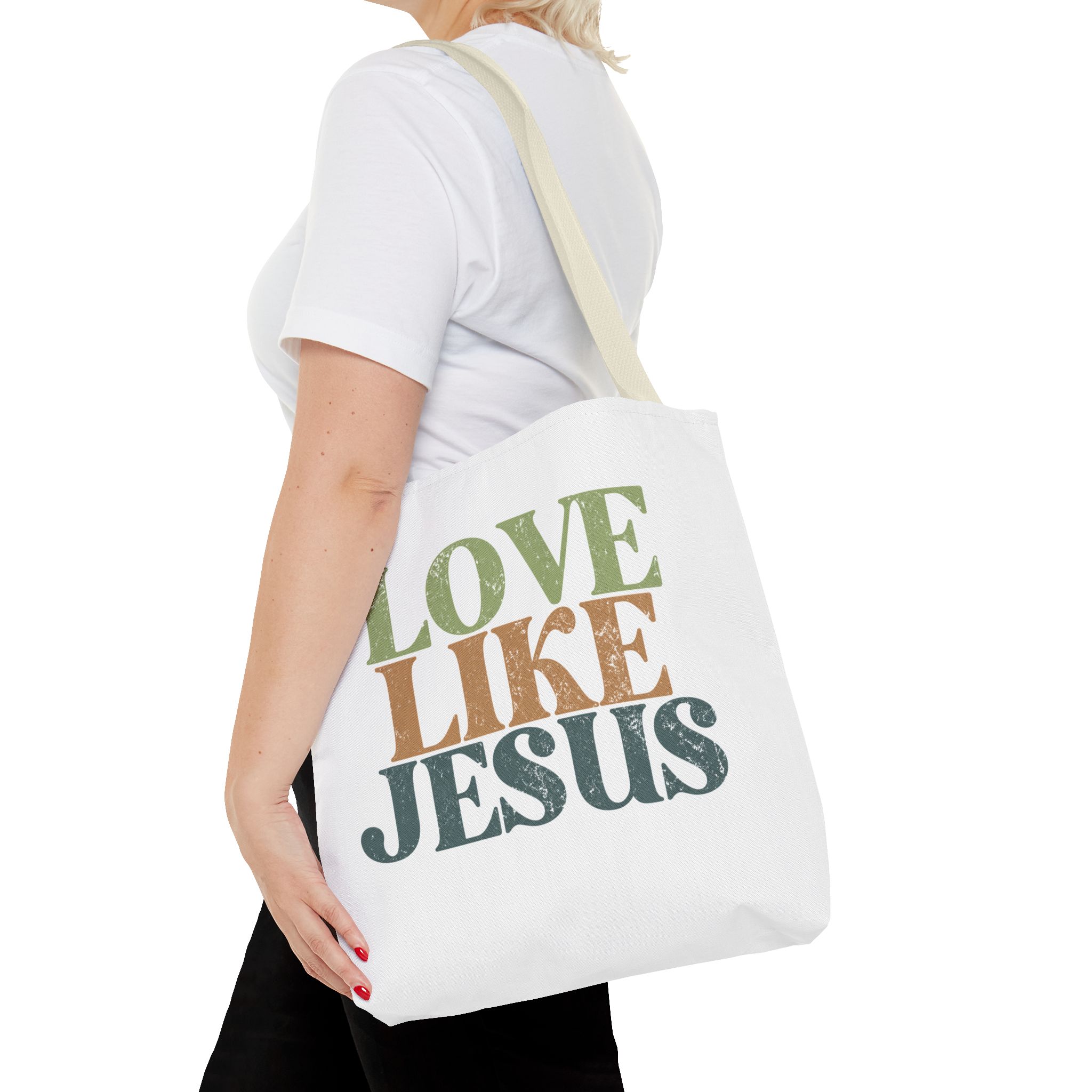 love like jesus tote bag – christian inspirational canvas tote love like jesus tote bag – christian inspirational canvas tote