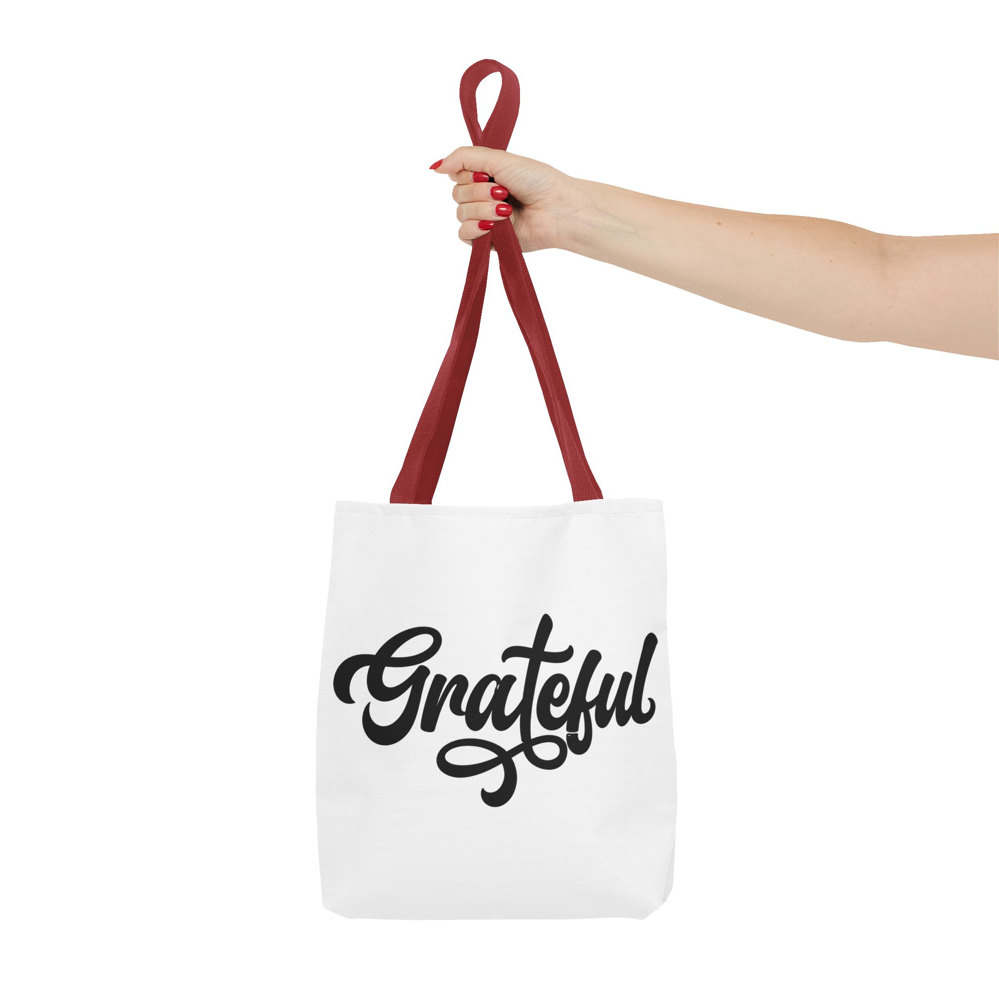 grateful script tote bag – inspirational everyday canvas tote grateful script tote bag – inspirational everyday canvas tote
