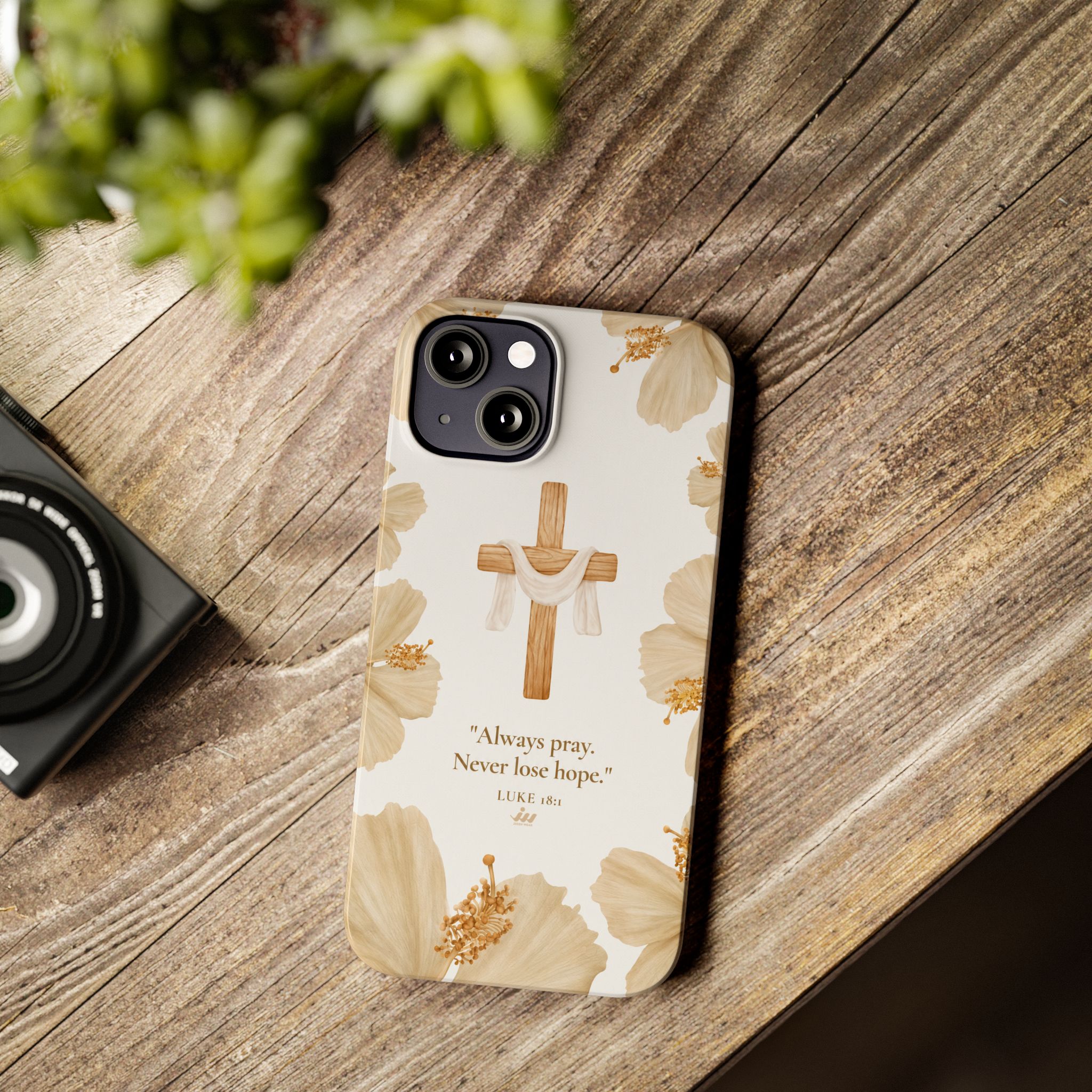 christian cross floral slim phone case christian cross floral slim phone case