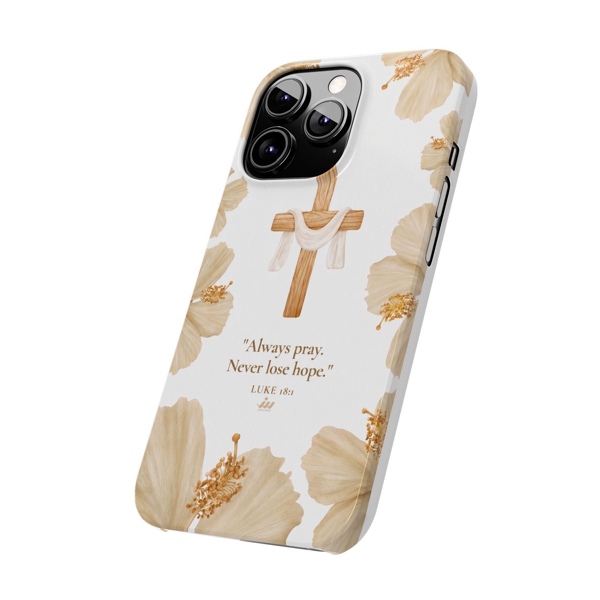 christian cross floral slim phone case christian cross floral slim phone case