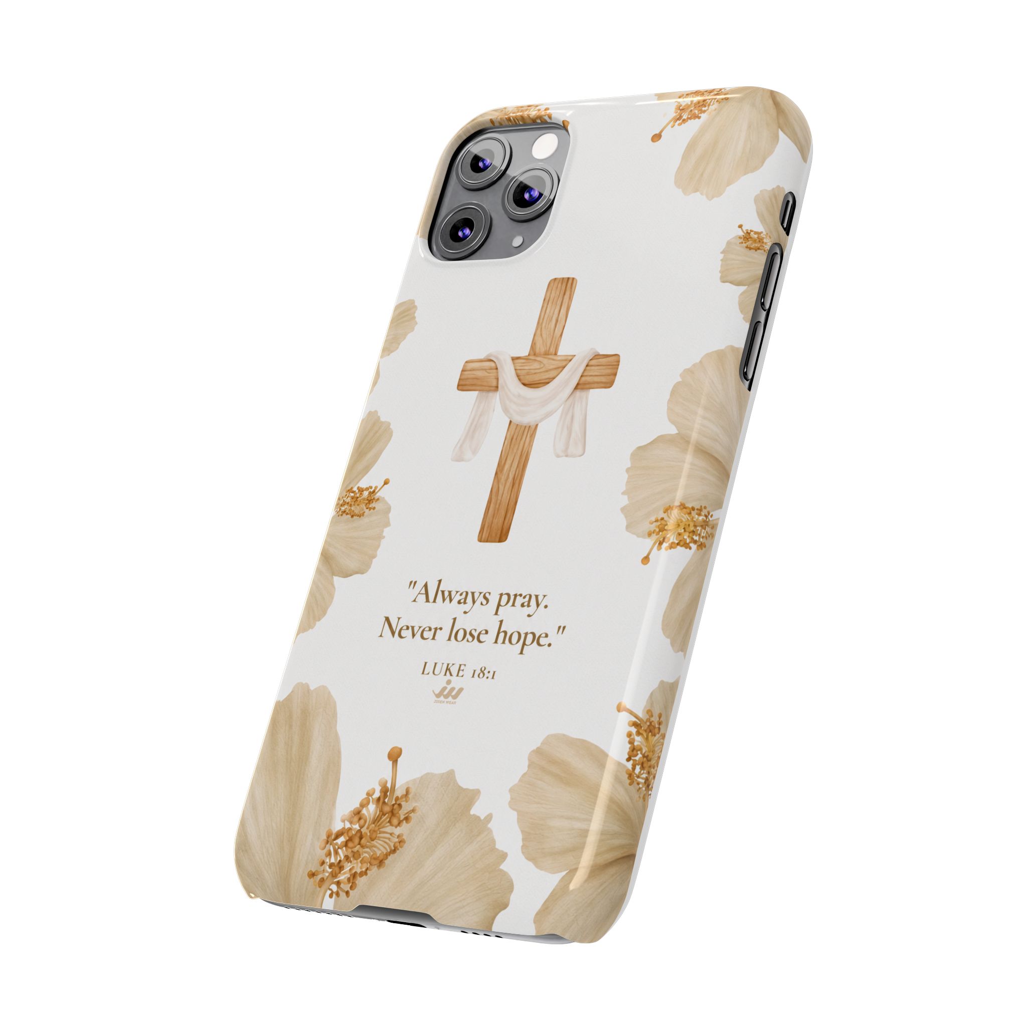 christian cross floral slim phone case christian cross floral slim phone case