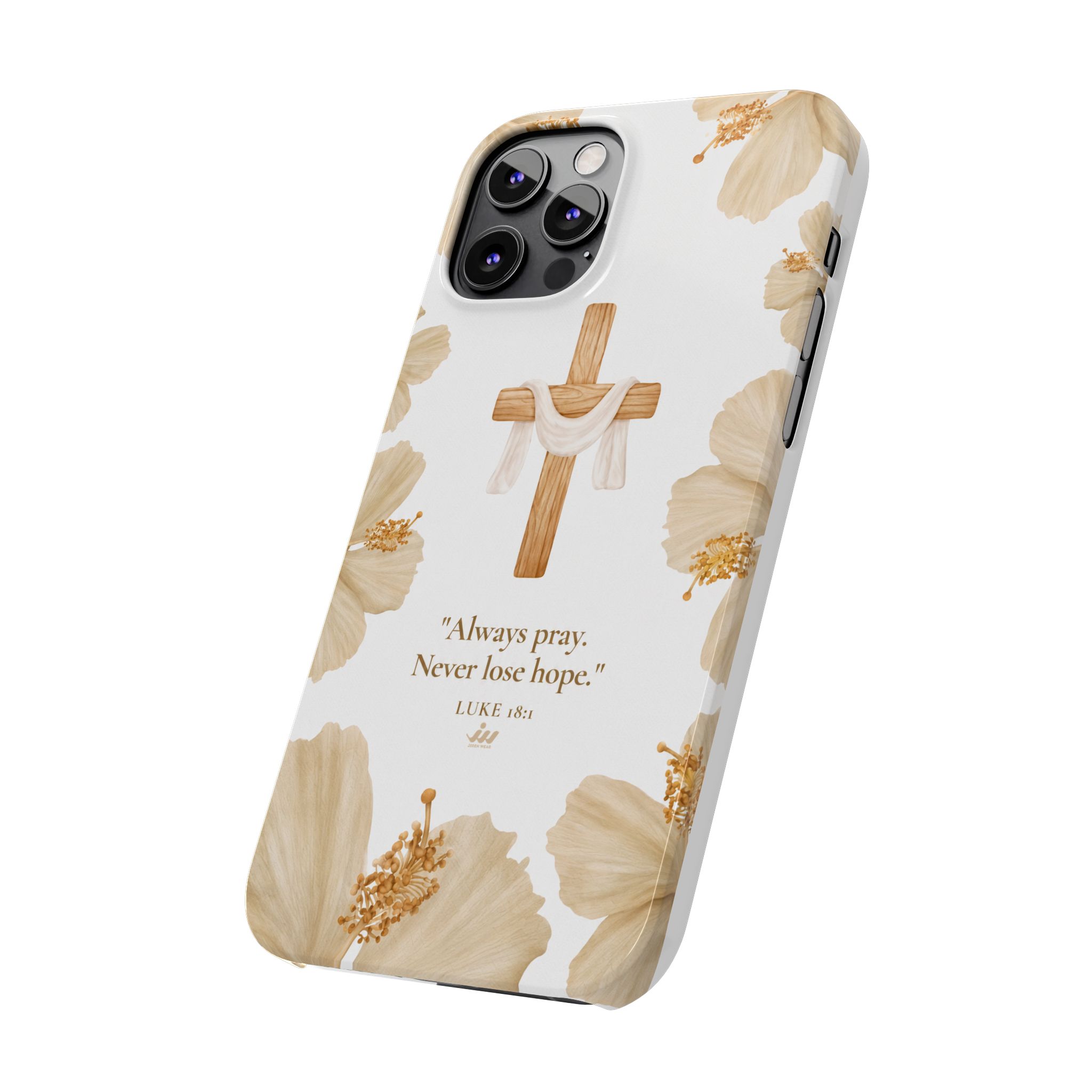 christian cross floral slim phone case christian cross floral slim phone case