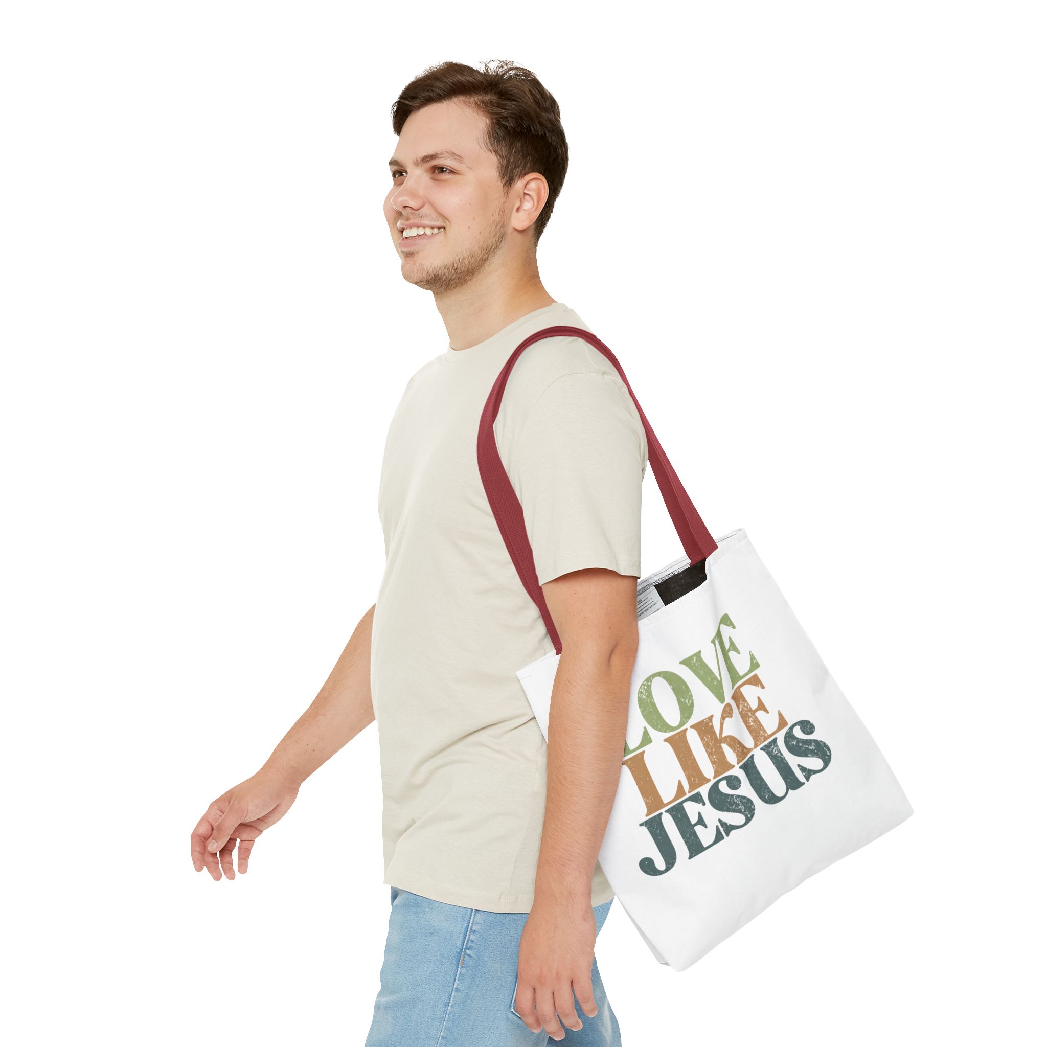 love like jesus tote bag – christian inspirational canvas tote love like jesus tote bag – christian inspirational canvas tote