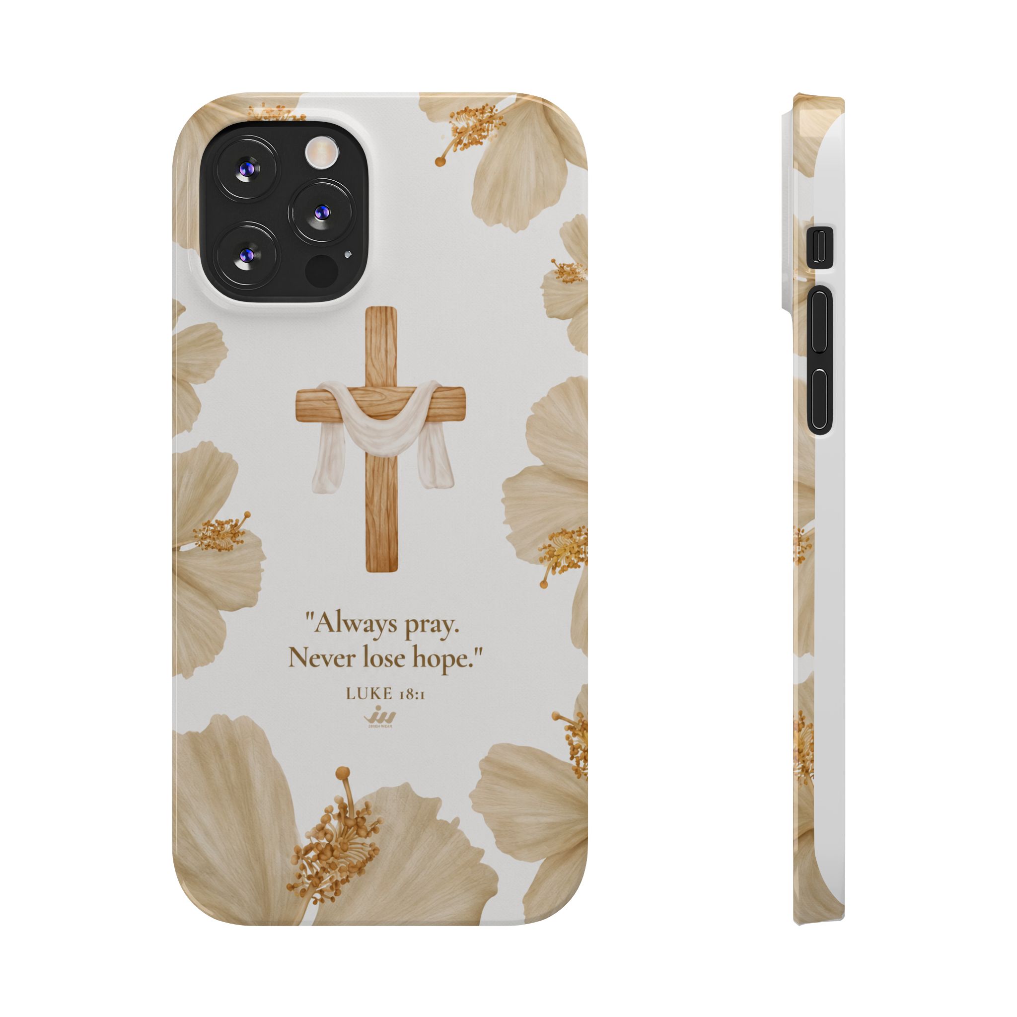 christian cross floral slim phone case christian cross floral slim phone case