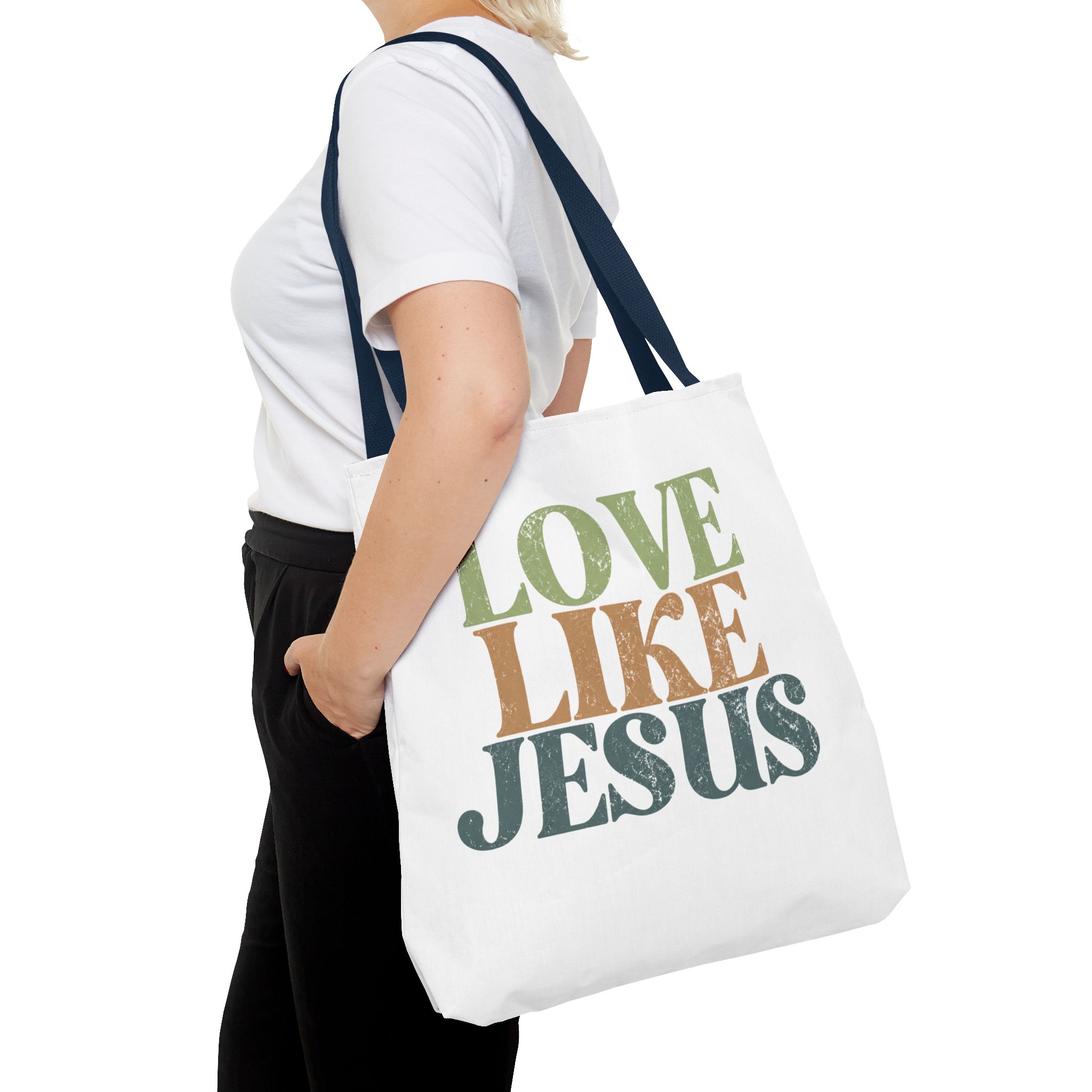 love like jesus tote bag – christian inspirational canvas tote love like jesus tote bag – christian inspirational canvas tote