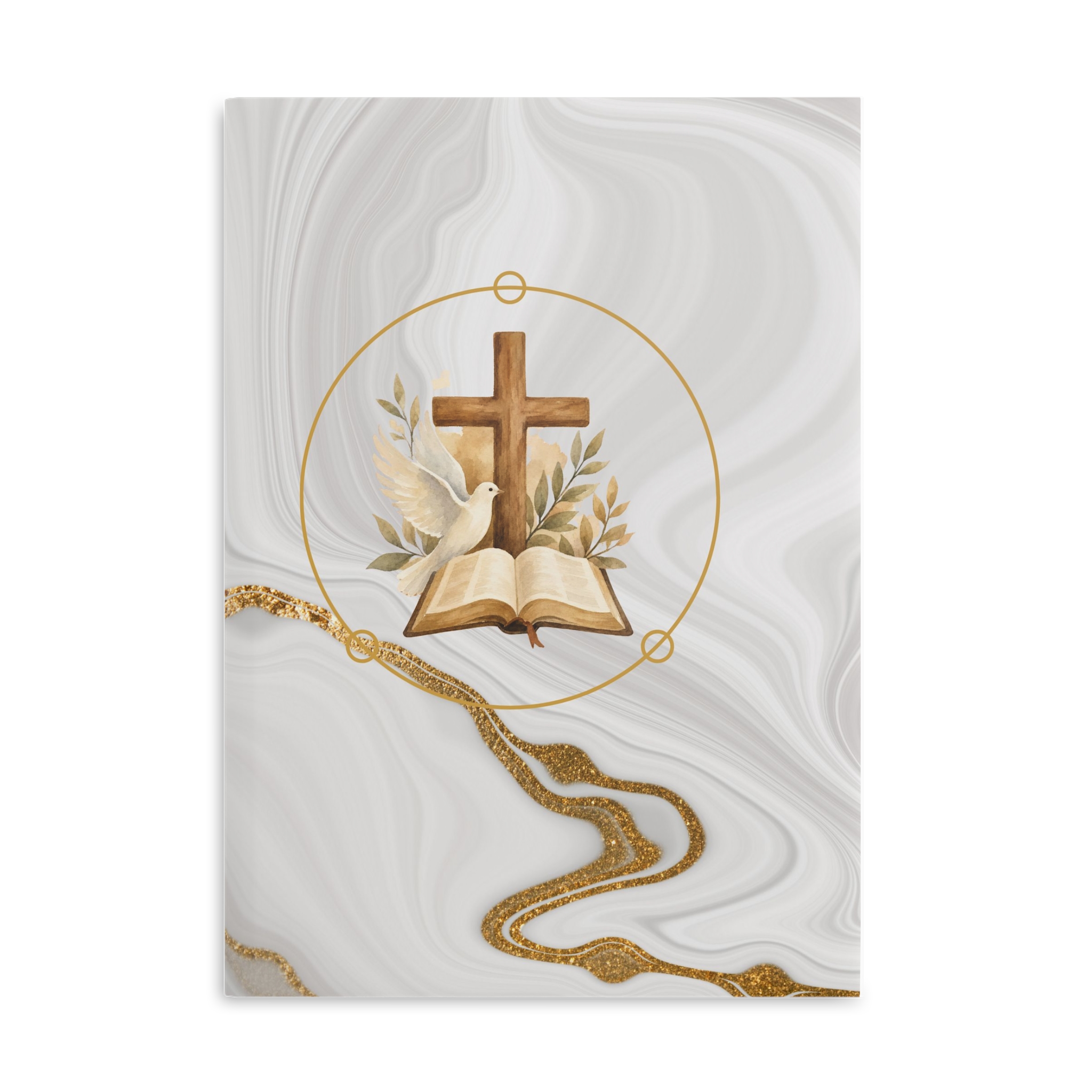 christian hardcover notebook — cross, dove & bible puffy cover journal for prayer, baptism & communion christian hardcover notebook — cross, dove & bible puffy cover journal for prayer, baptism & communion