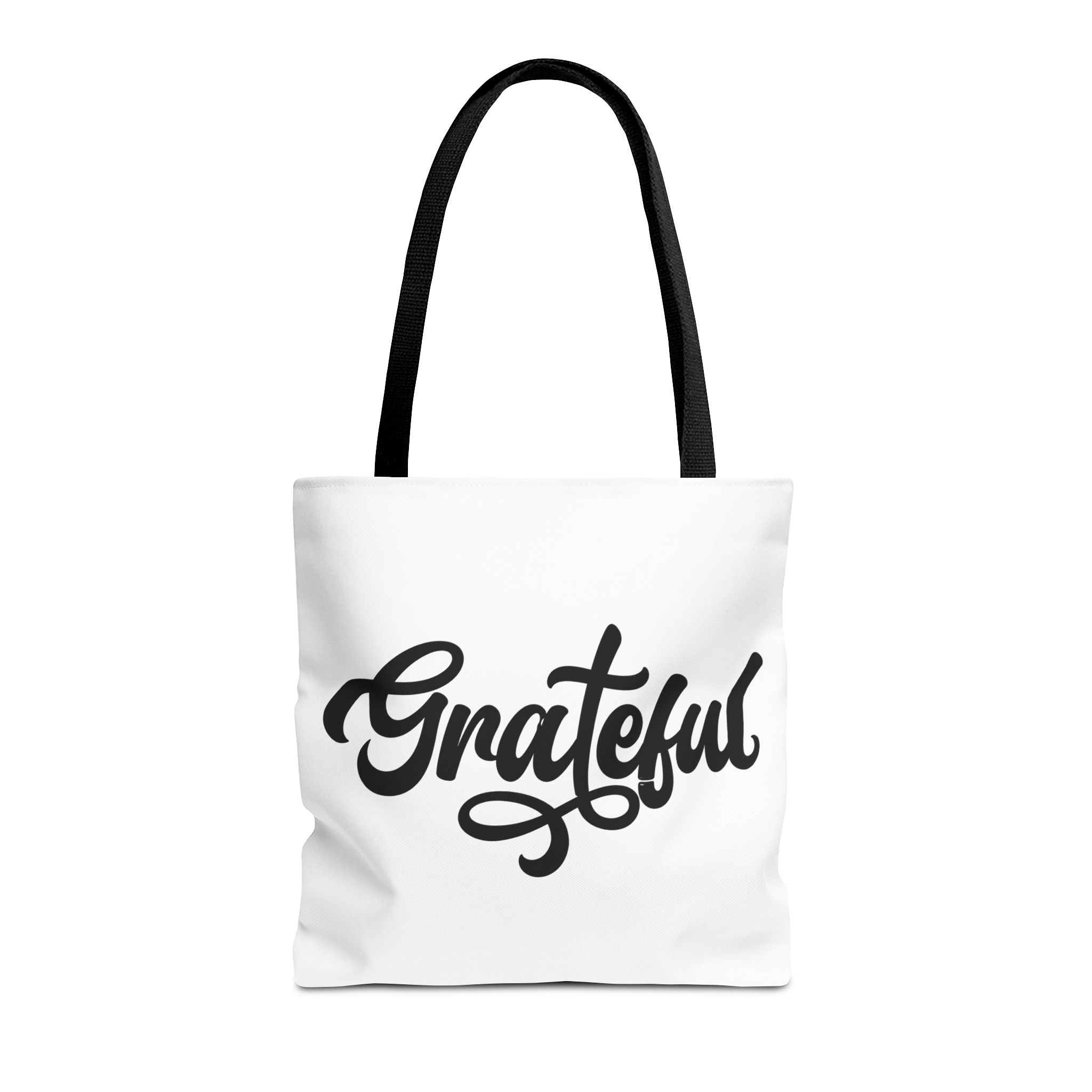 grateful script tote bag – inspirational everyday canvas tote grateful script tote bag – inspirational everyday canvas tote