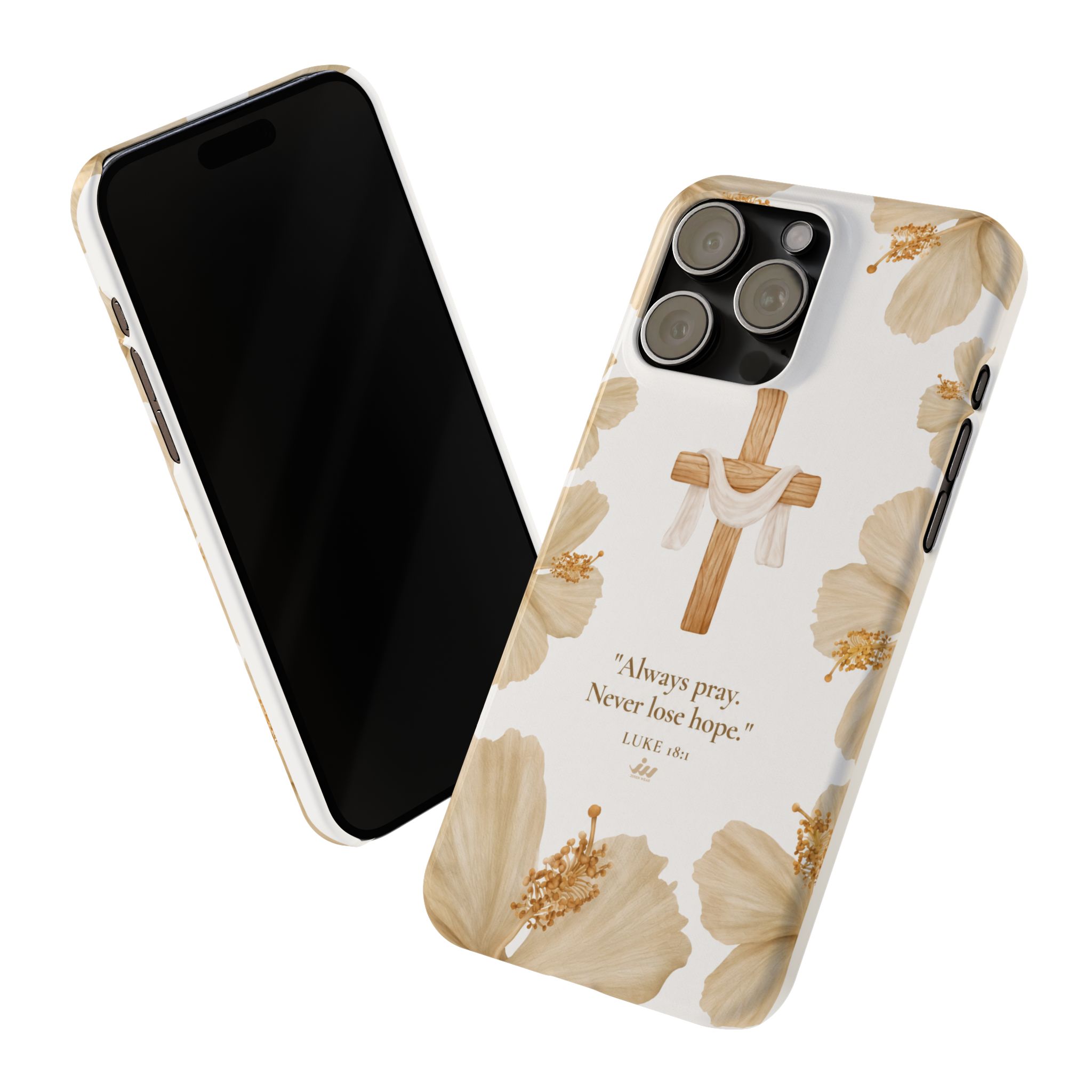 christian cross floral slim phone case christian cross floral slim phone case