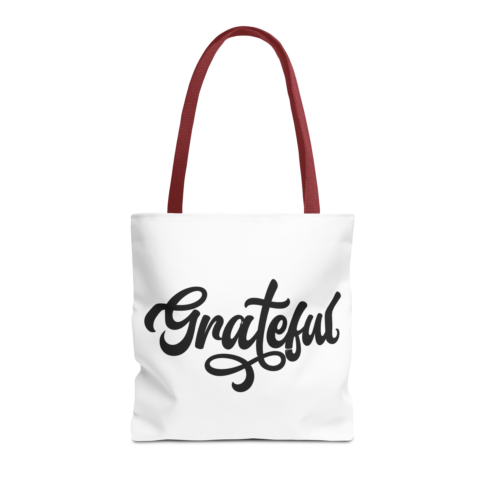grateful script tote bag – inspirational everyday canvas tote grateful script tote bag – inspirational everyday canvas tote