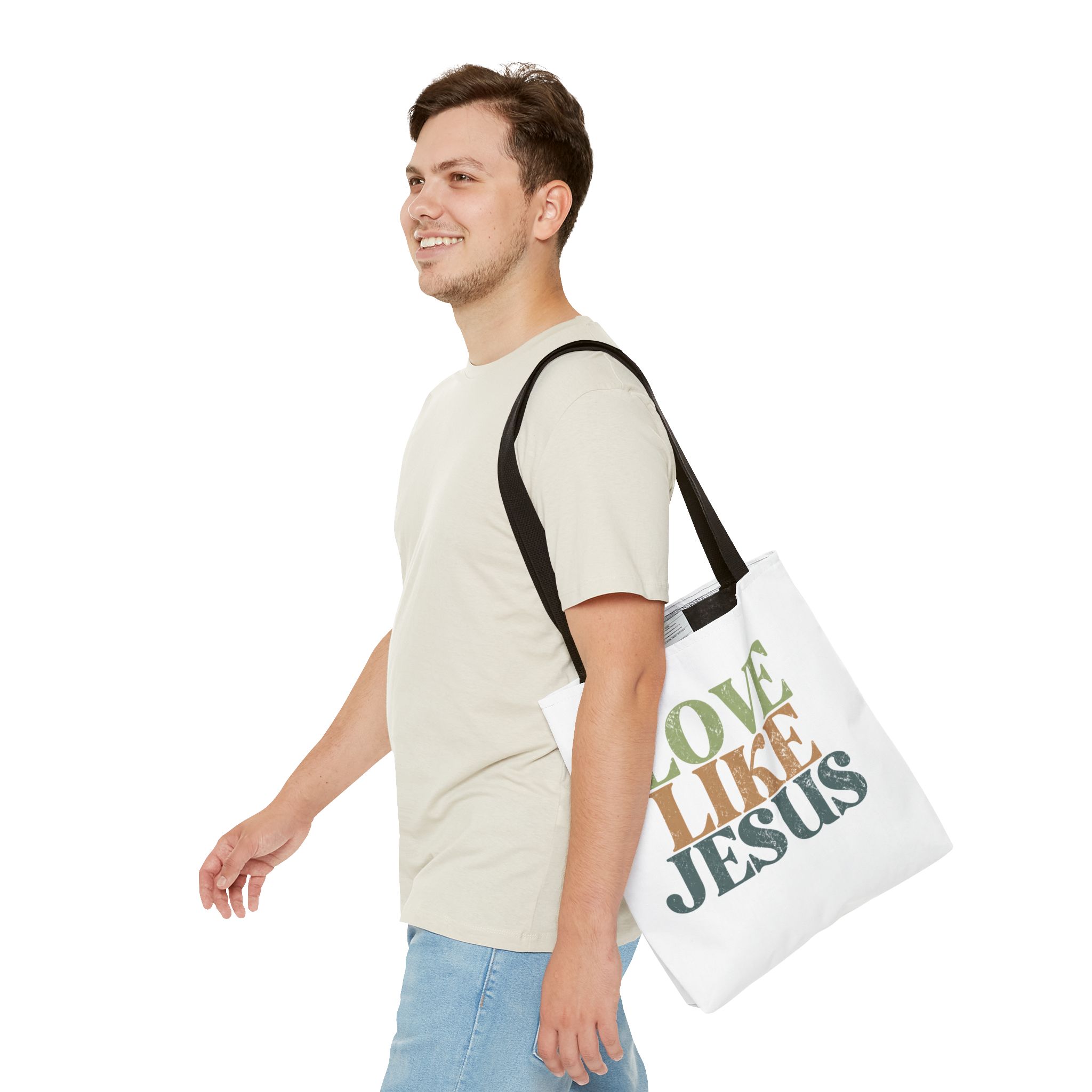 love like jesus tote bag – christian inspirational canvas tote love like jesus tote bag – christian inspirational canvas tote