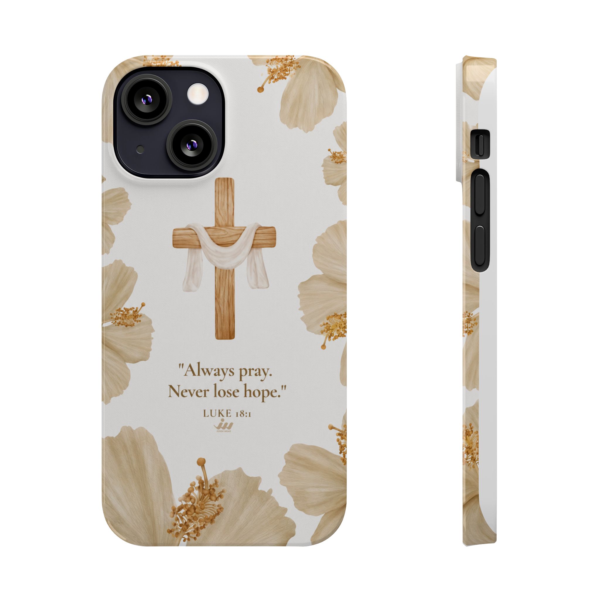 christian cross floral slim phone case christian cross floral slim phone case