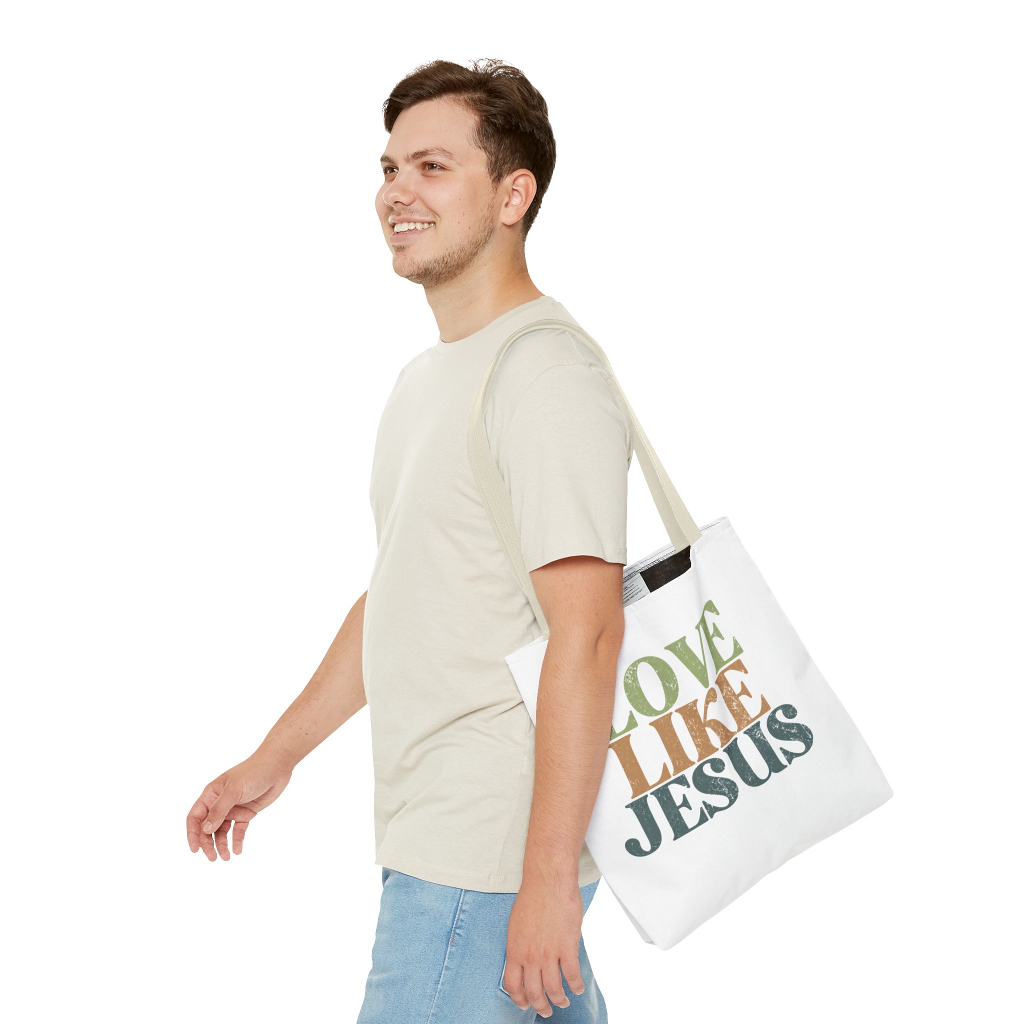 love like jesus tote bag – christian inspirational canvas tote love like jesus tote bag – christian inspirational canvas tote