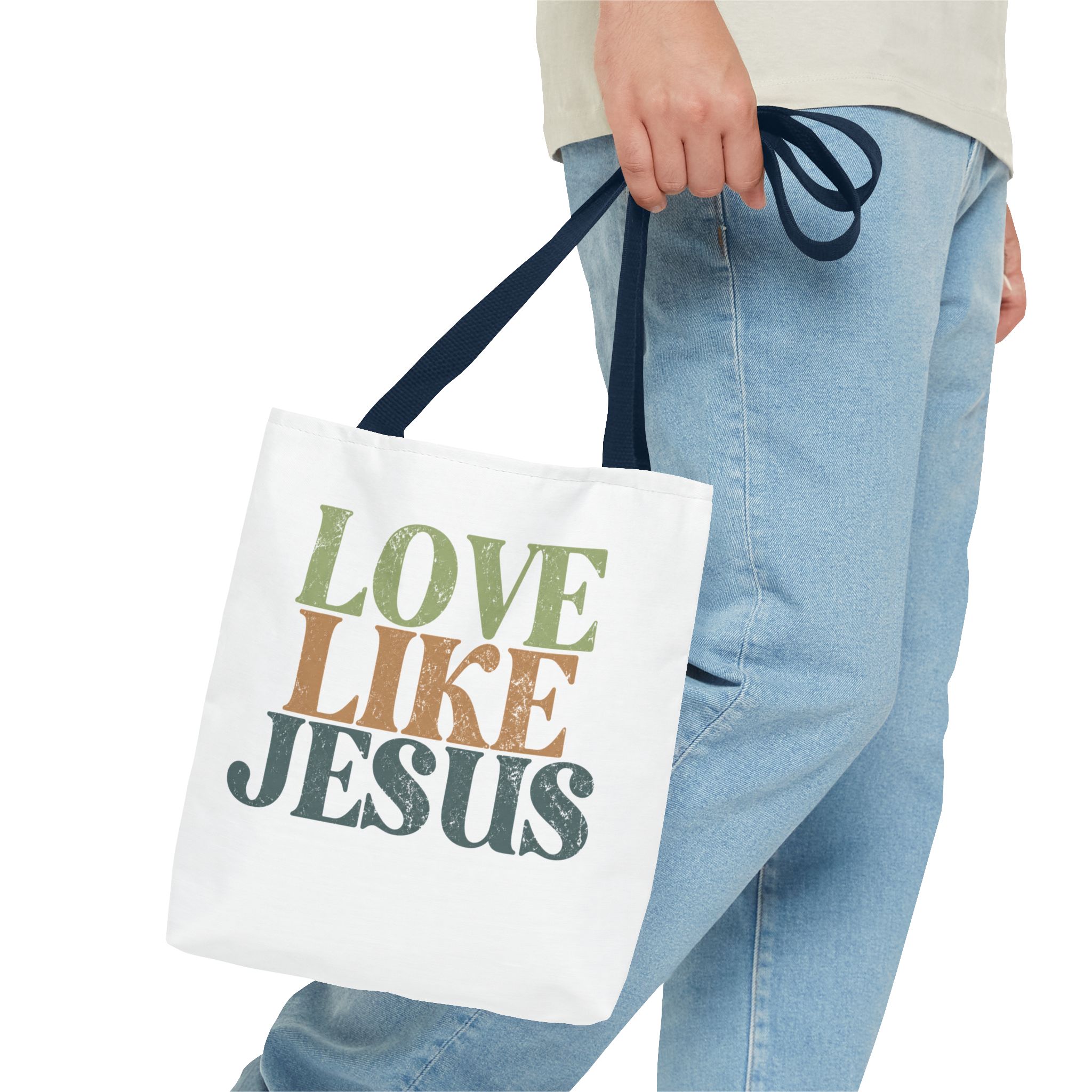 love like jesus tote bag – christian inspirational canvas tote love like jesus tote bag – christian inspirational canvas tote