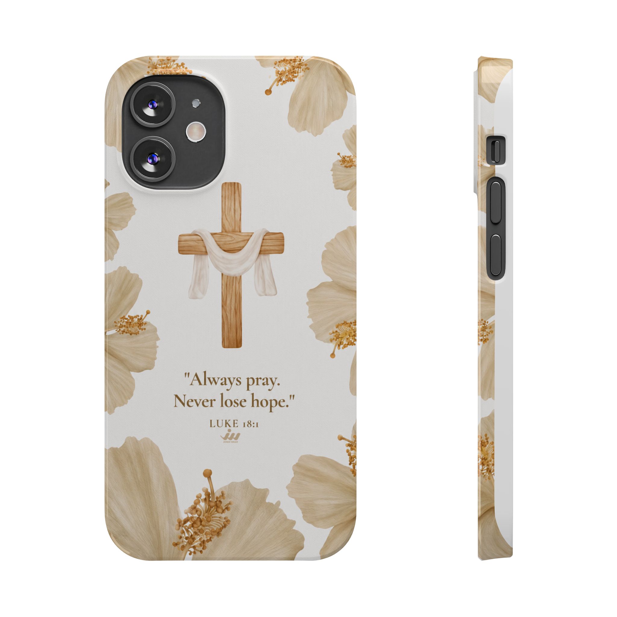 christian cross floral slim phone case christian cross floral slim phone case
