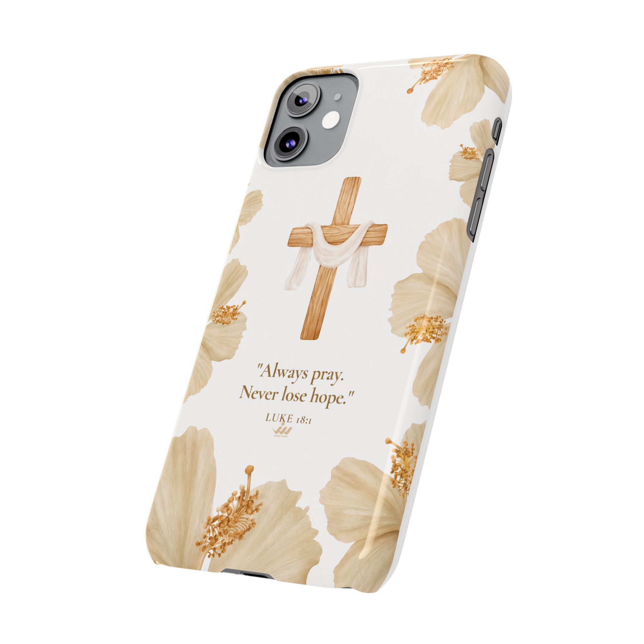 christian cross floral slim phone case christian cross floral slim phone case