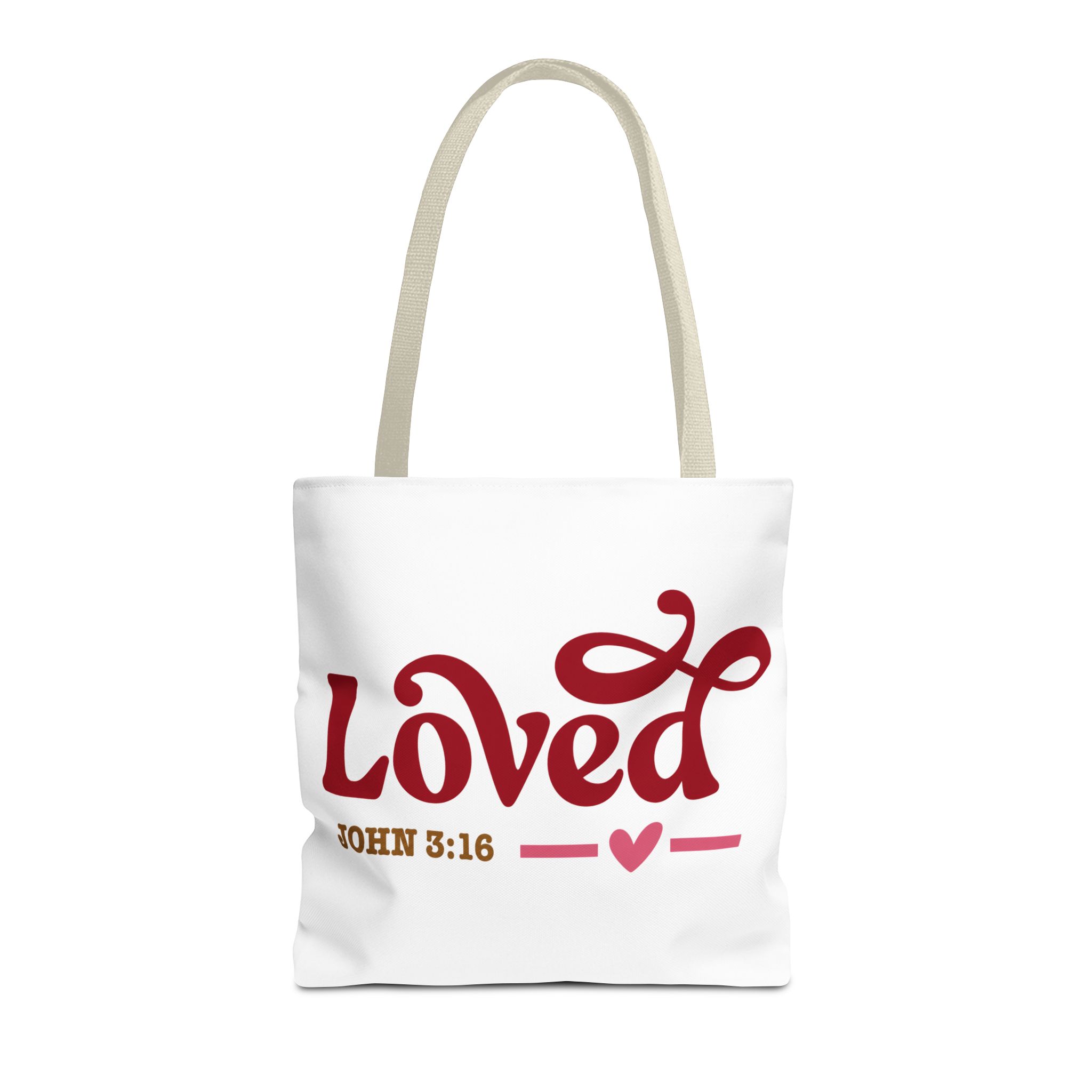 loved tote bag — john 3:16 faith canvas tote loved tote bag — john 3:16 faith canvas tote